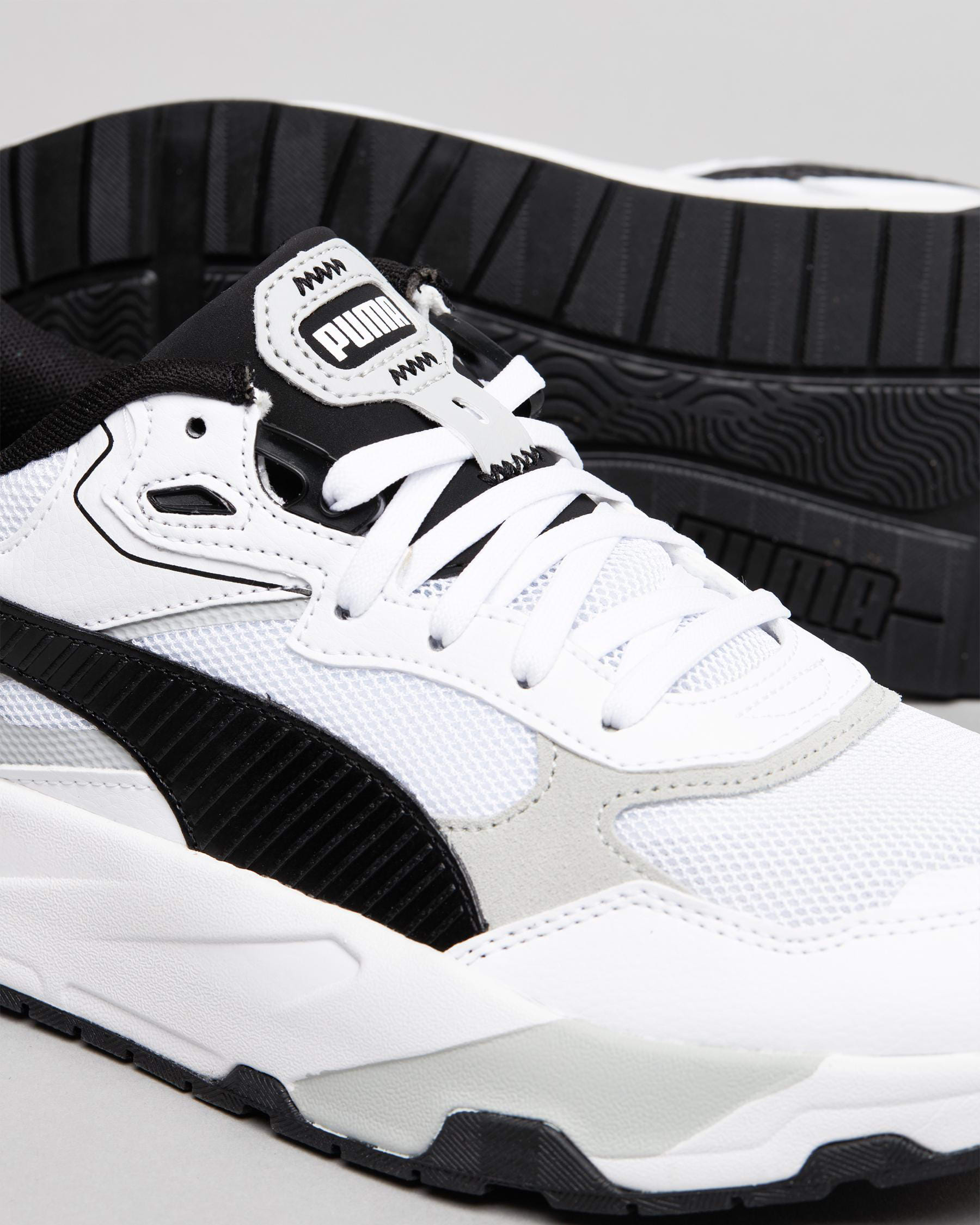 Puma Trinity Shoes In Puma White-puma Black-cool Light Grey - Fast ...