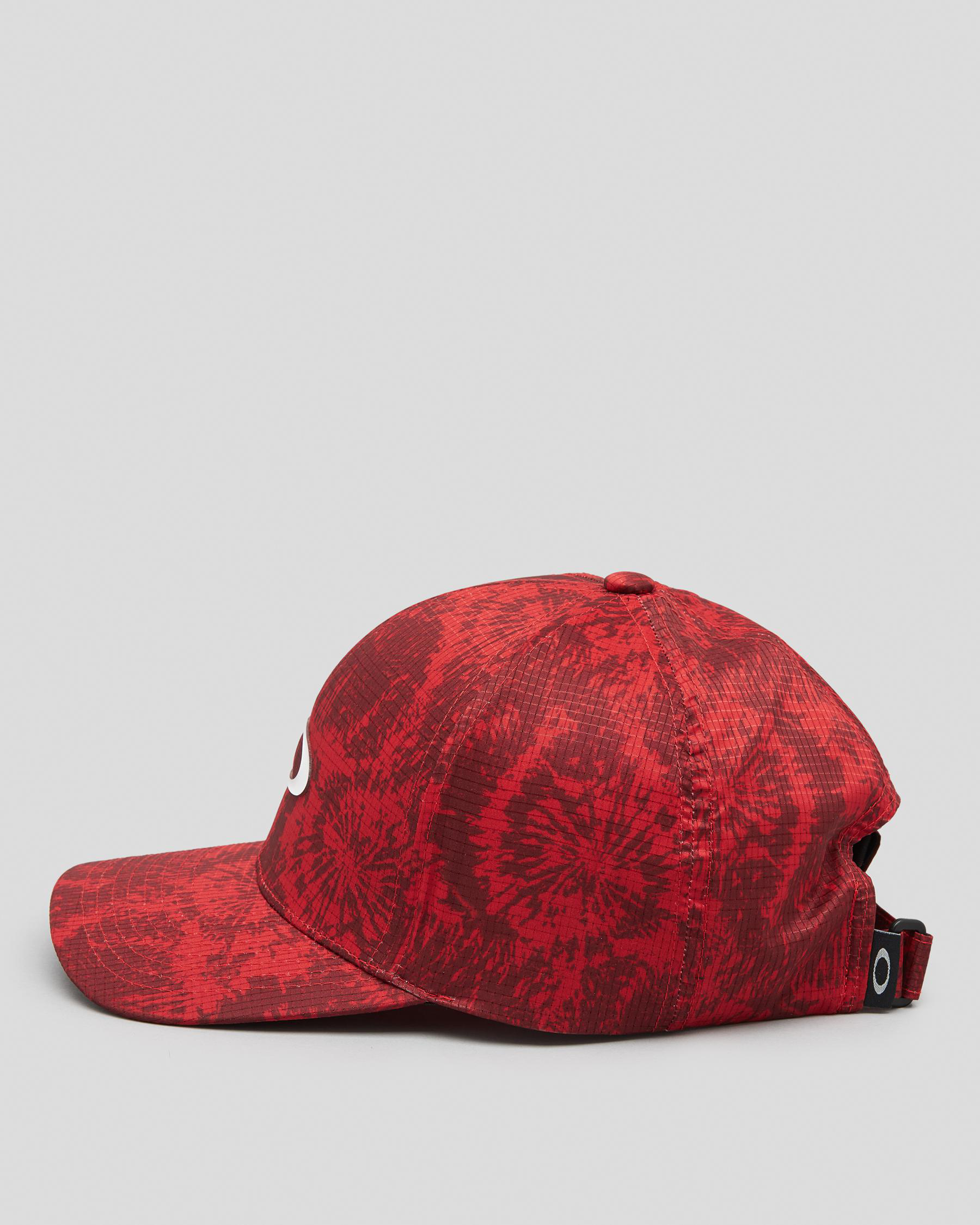 Shop Oakley Mountain Dye Ellipse Cap In Red Mountain - Fast Shipping ...