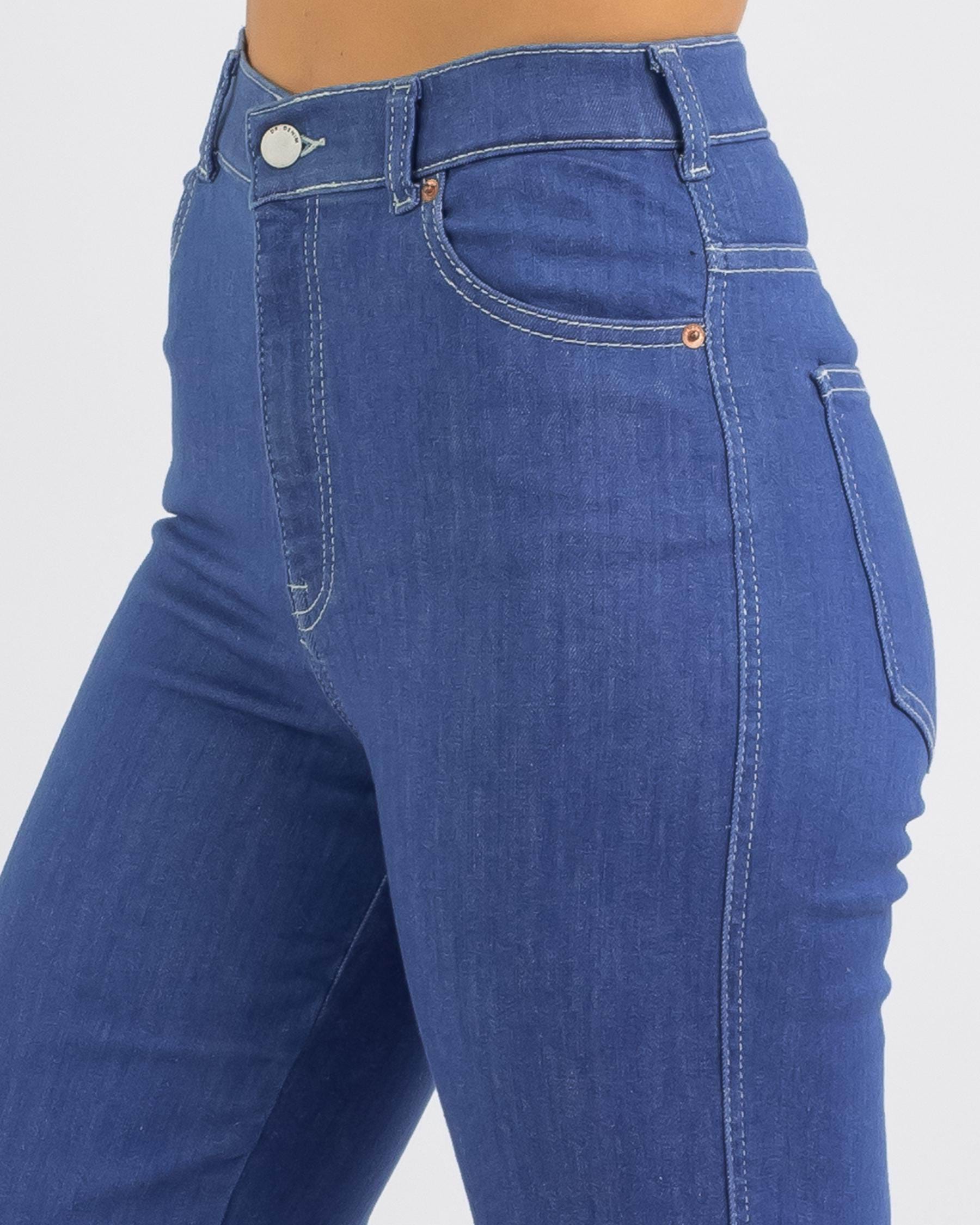 Dr Denim Moxy Straight Jeans In Less Blue Rinse - Fast Shipping & Easy ...