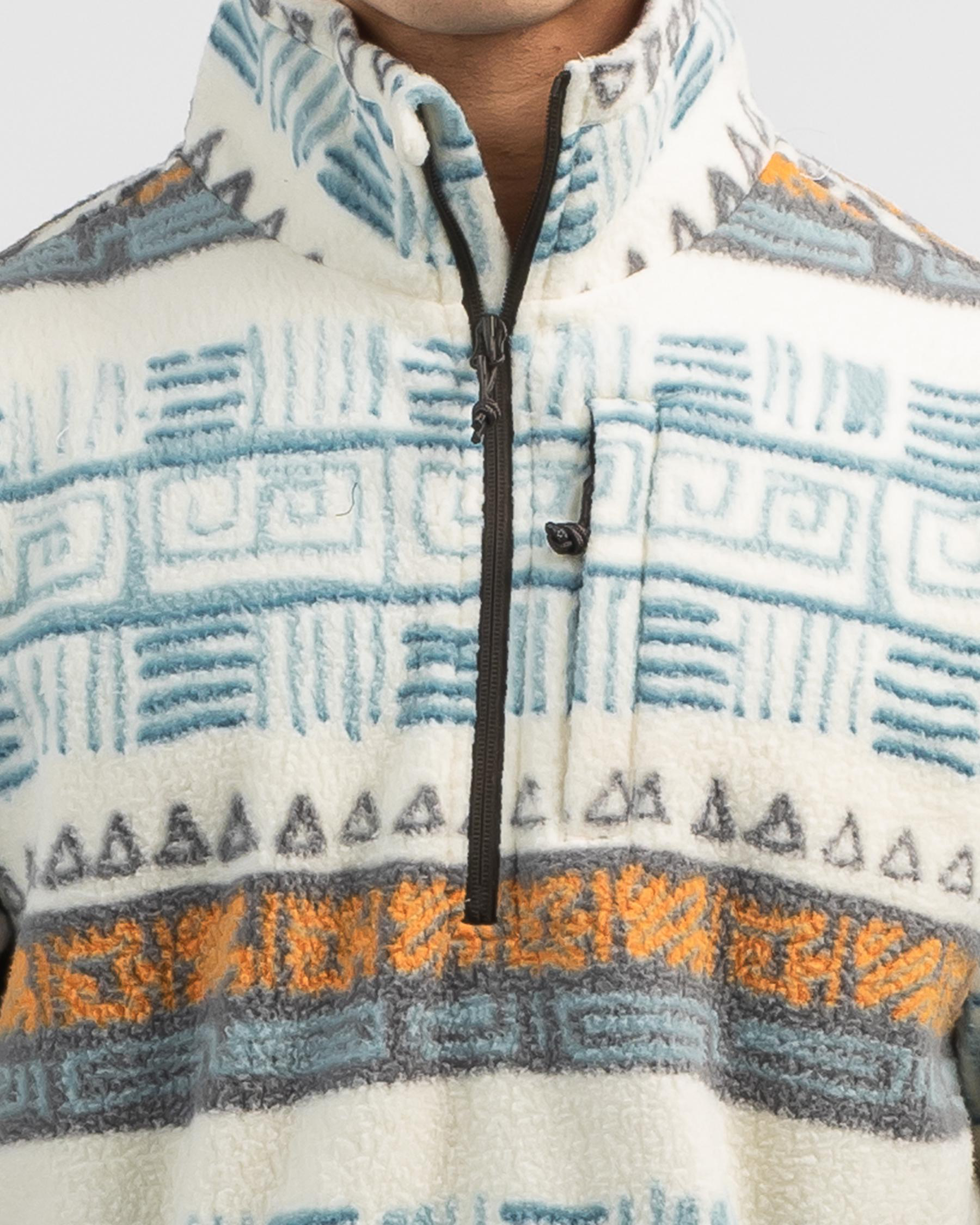 Billabong Boundary Mock Neck Zip Sweatshirt Gray Heather main image 1