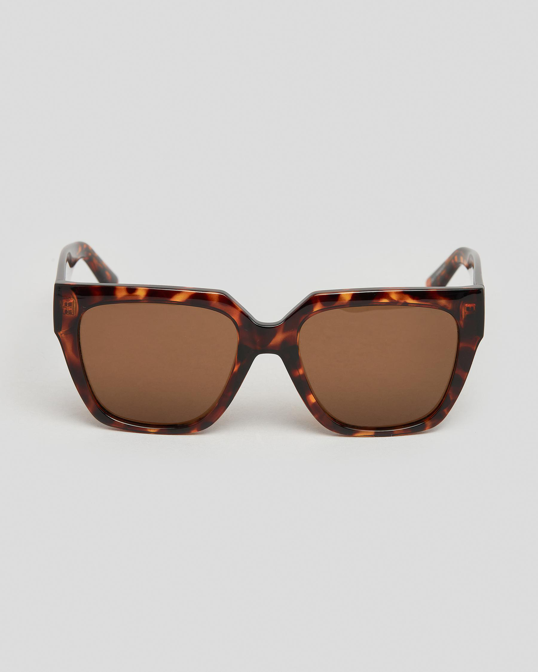 Shop Carve Brooklyn Sunglasses In Gloss Tort/brown Fast Shipping