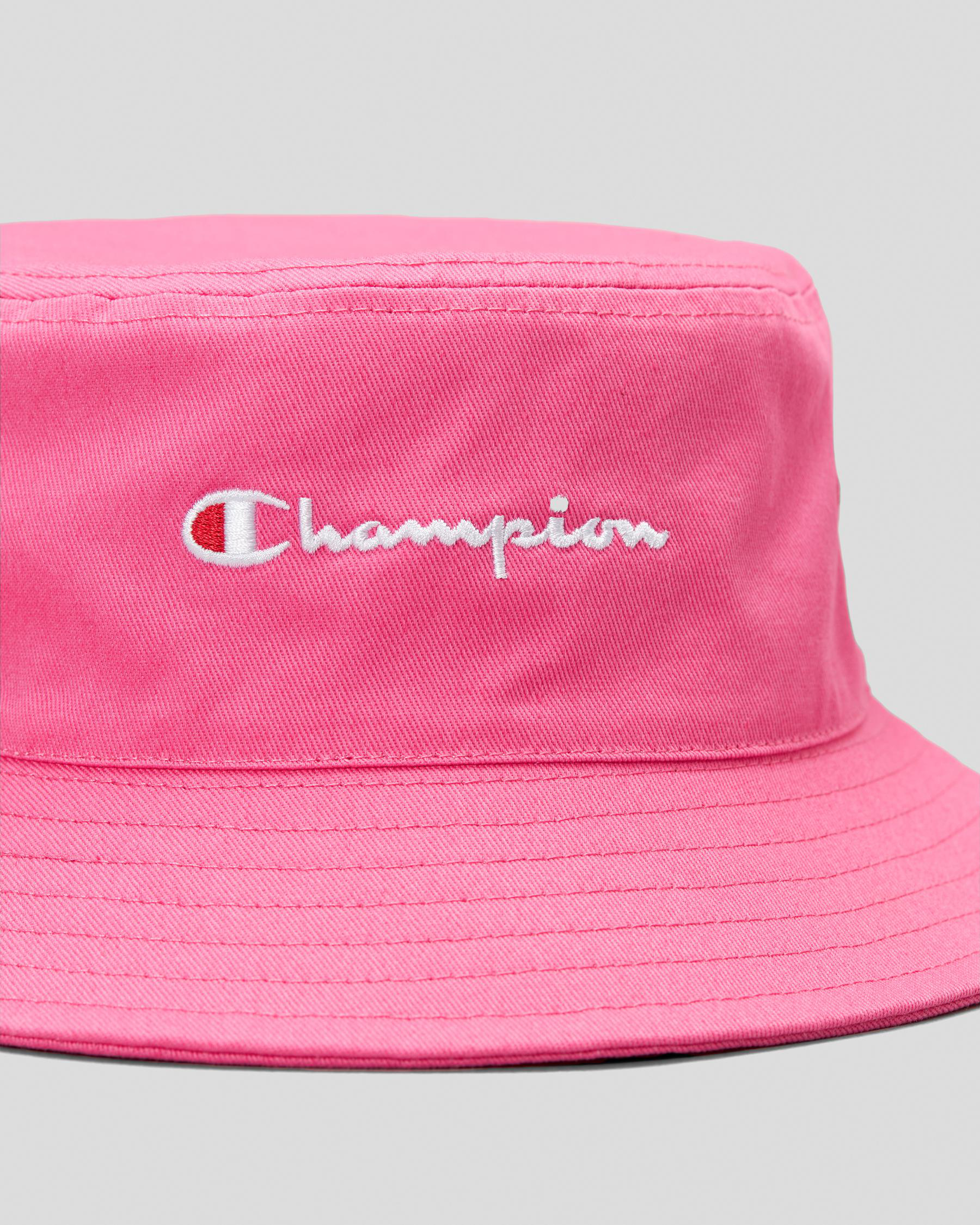 Shop Champion Girls' Logo Bucket Hat In Pink Kiss Fast Shipping