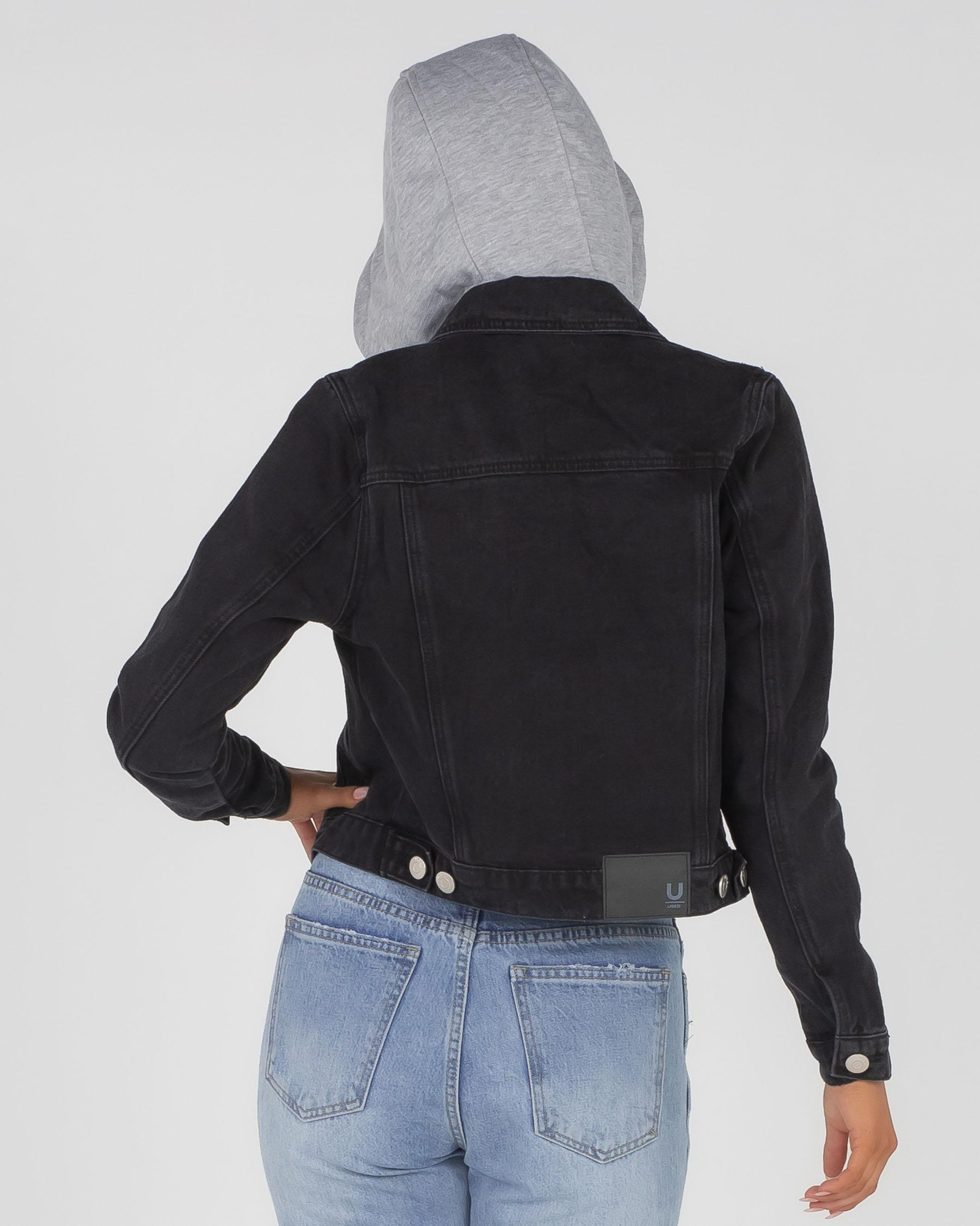 Shop Used Cooper Denim Jacket In Washed Black Fast Shipping & Easy Returns City Beach Australia