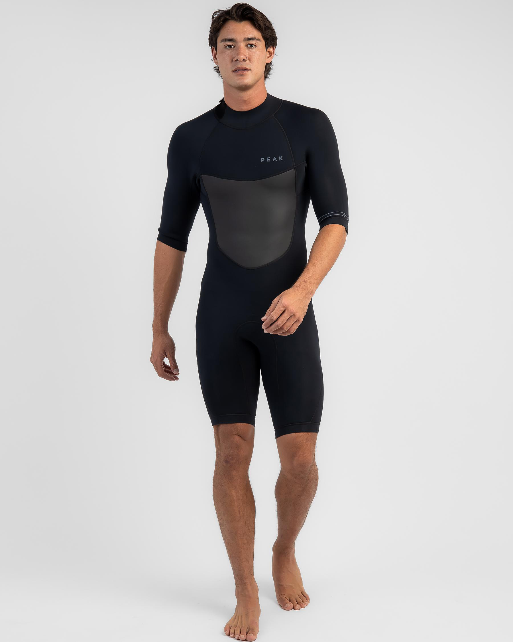 Peak Wetsuits Climax Ss Springsuit In Black City Beach United States