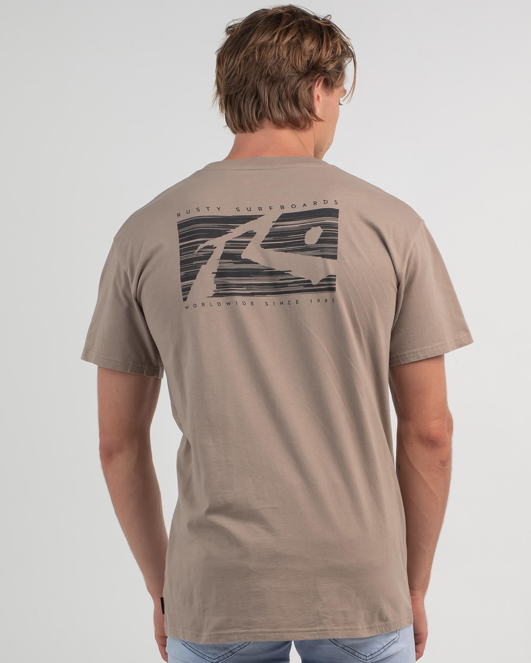 Shop Rusty R Dot T-Shirt In Vintage Khaki - Fast Shipping & Easy ...