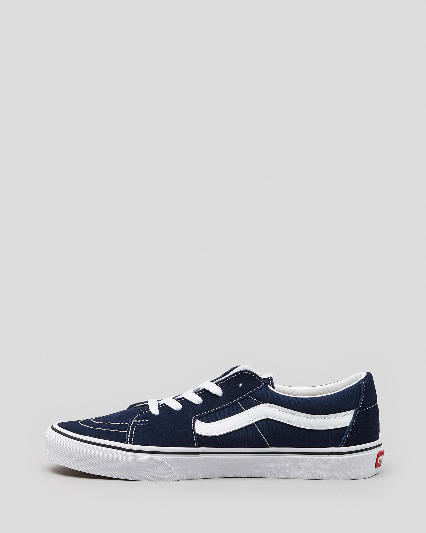 Shop Vans Sk8 Low Shoes In Dress Blues/true White - Fast Shipping ...
