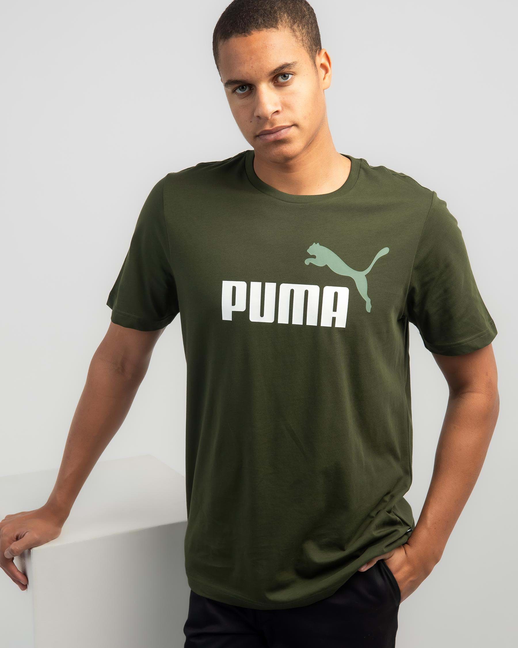 Puma ESS+2 Col Logo T-Shirt In Myrtle - FREE* Shipping & Easy Returns -  City Beach United States