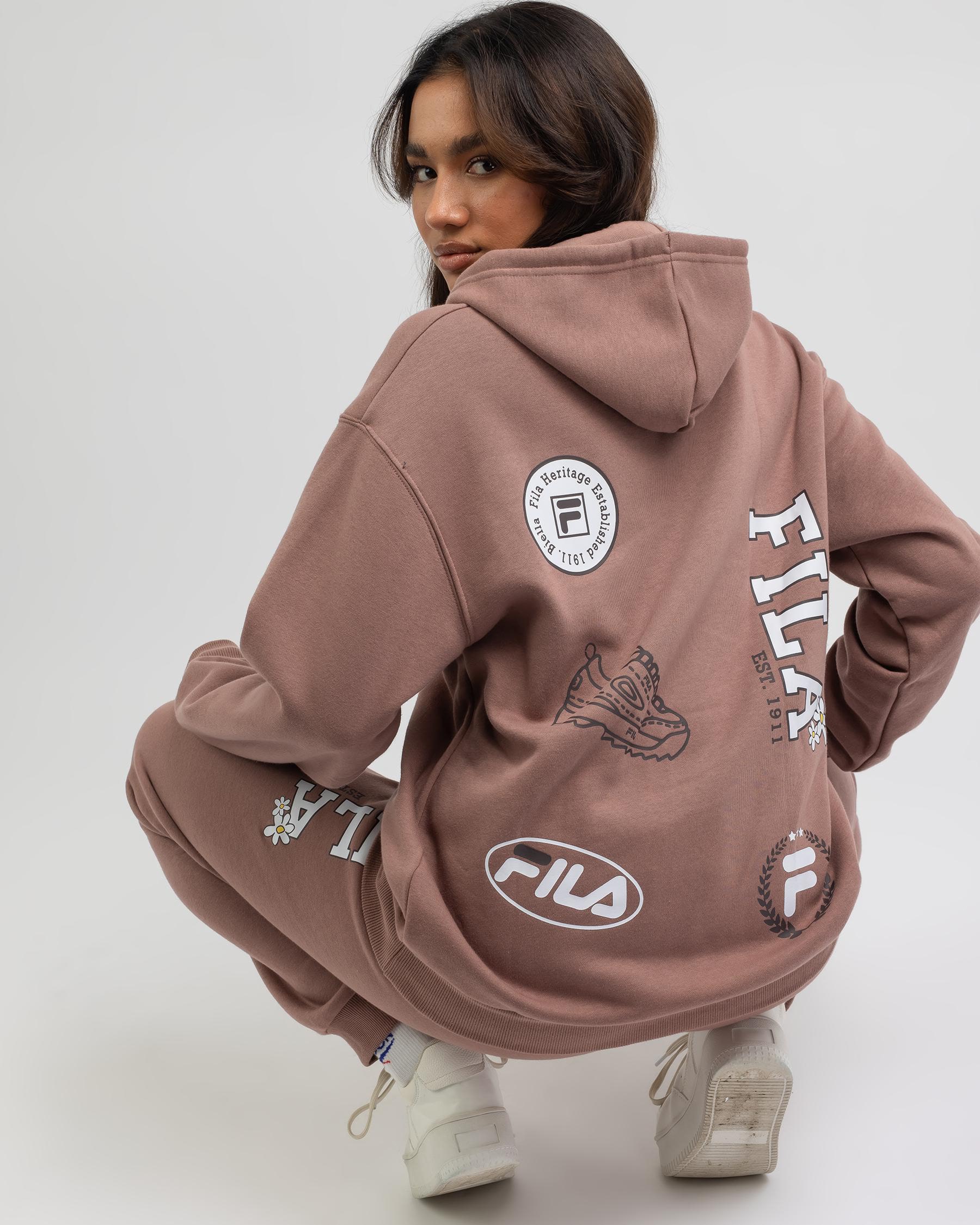 Fila City Bree BF Hoodie In Milk Chocolate - Fast Shipping & Easy ...