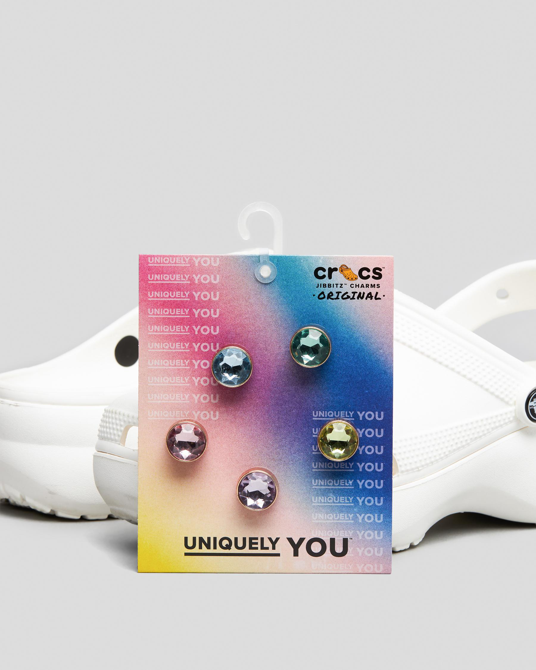 Shop Crocs Gold And Gem Jibbitz 5 Pack In Multi Fast Shipping & Easy Returns City Beach