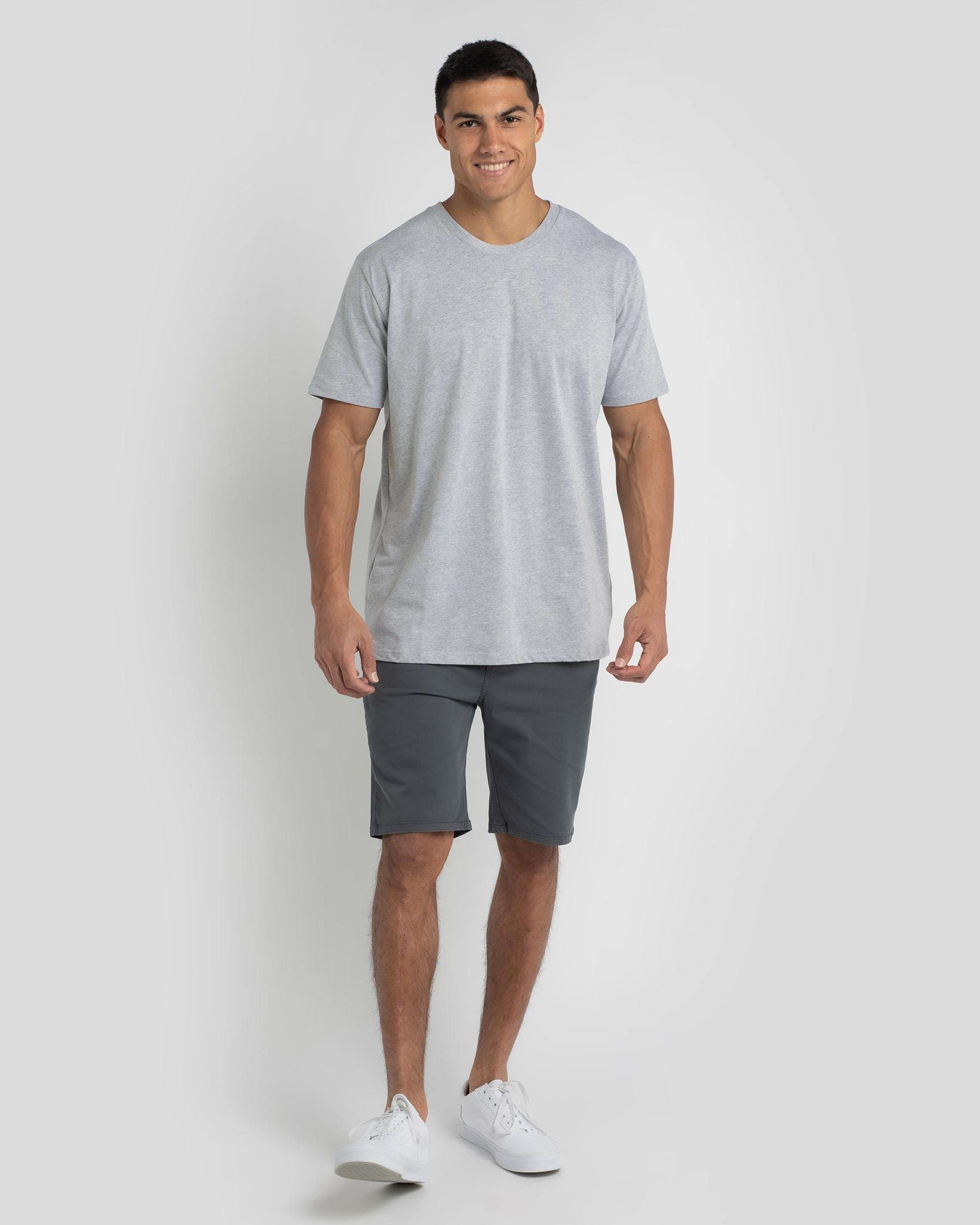Shop Lucid Essential 2.0 T-Shirt In Light Grey - Fast Shipping & Easy ...
