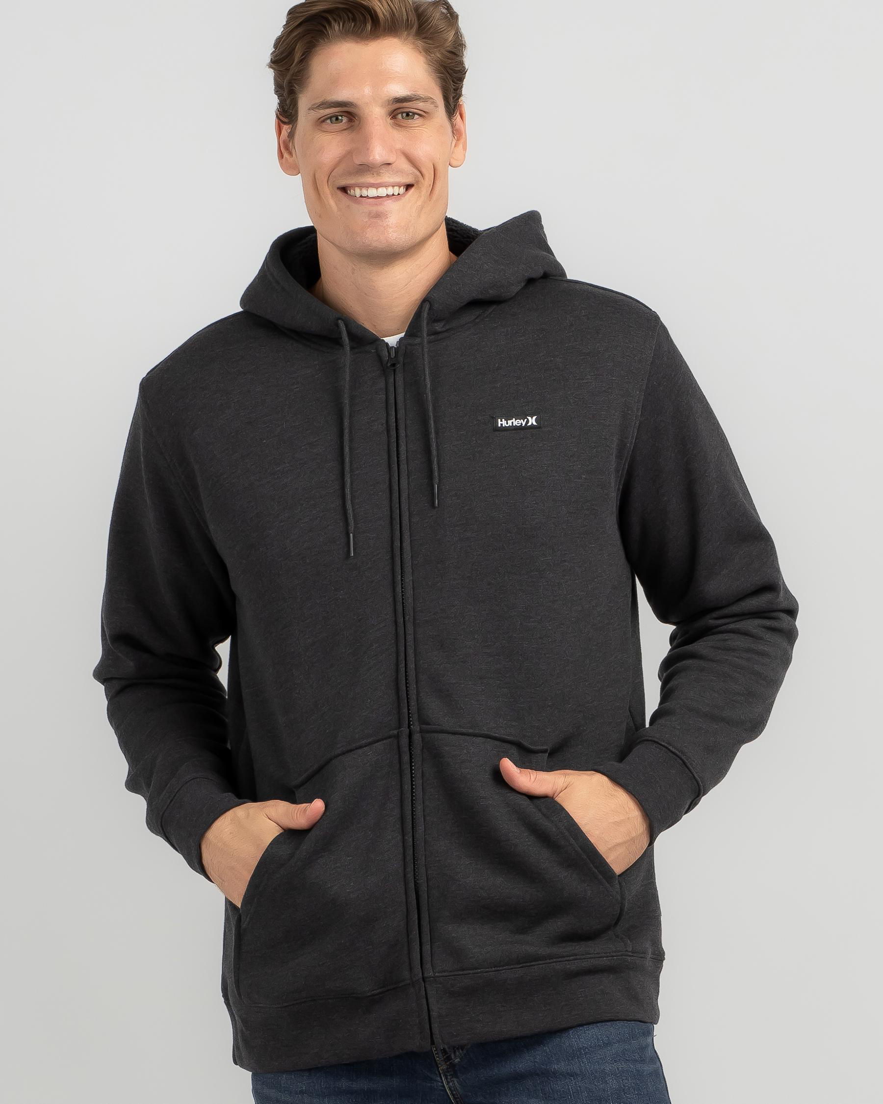 Hurley Maglione Uomo Oceancare Totem Fleece Con Cerniera – Felpa In Cotone Biologico 100%, Pile Spazzolato, Tasche Laterali