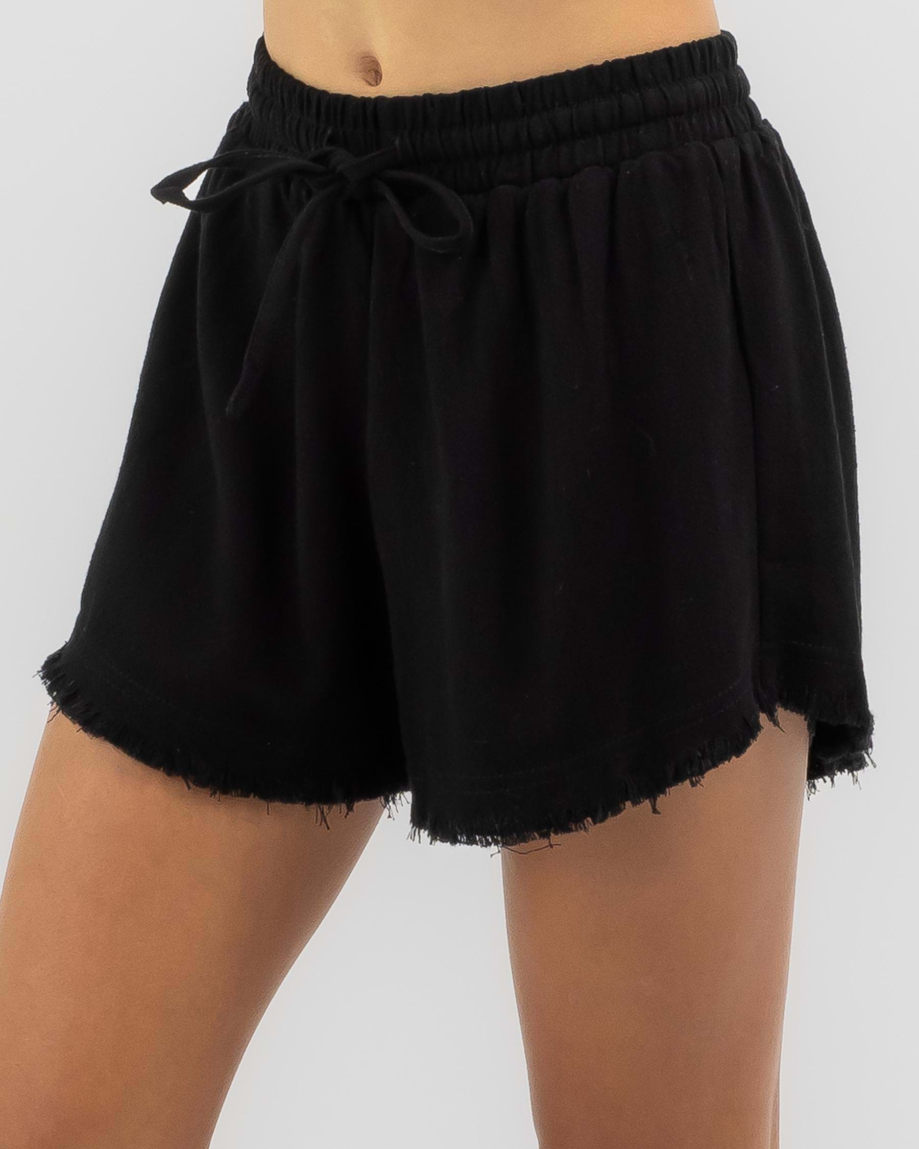 Ava And Ever Girls' Lana Dallis Shorts In Black - Fast Shipping & Easy ...