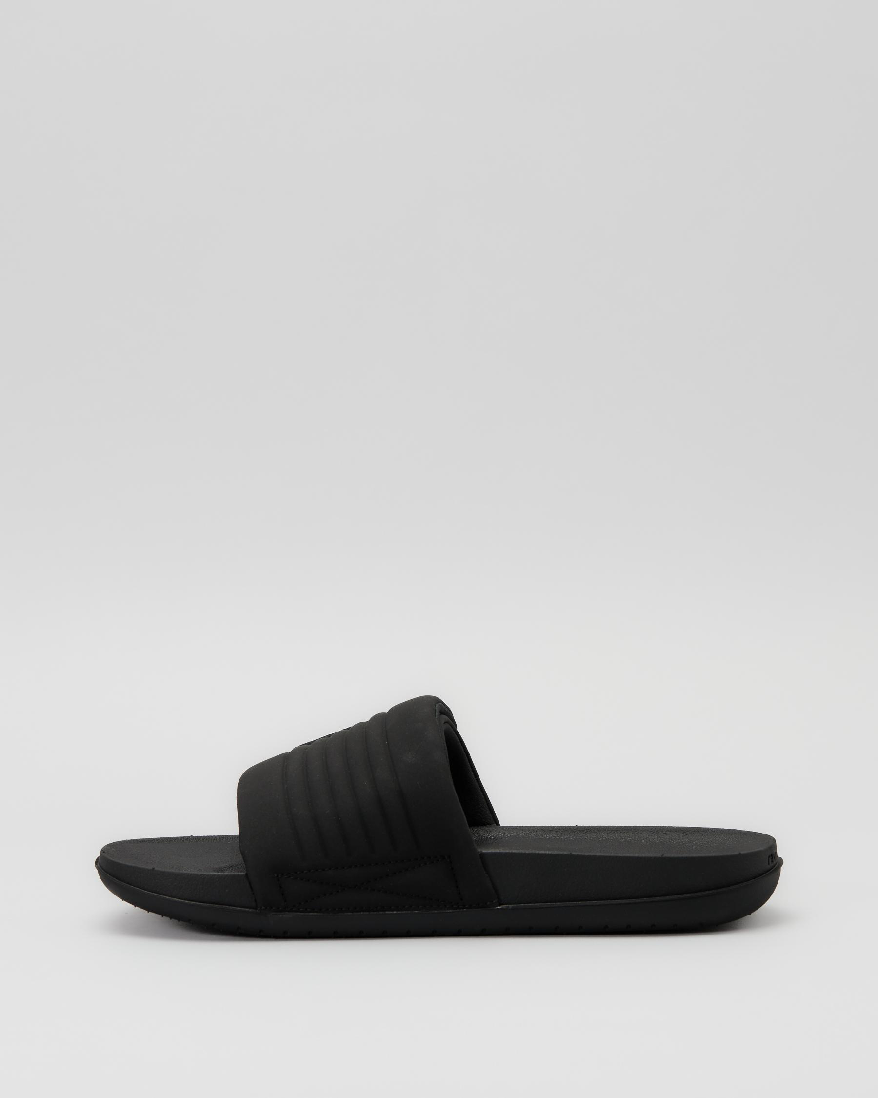 Nike OffCourt Adjust Slides In Black/white-black - Fast Shipping & Easy ...