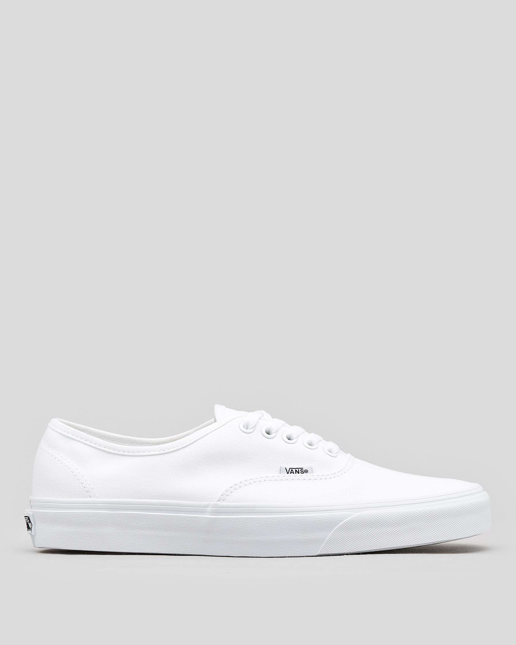 Shop Vans Authentic Shoes In True White - Fast Shipping & Easy Returns ...