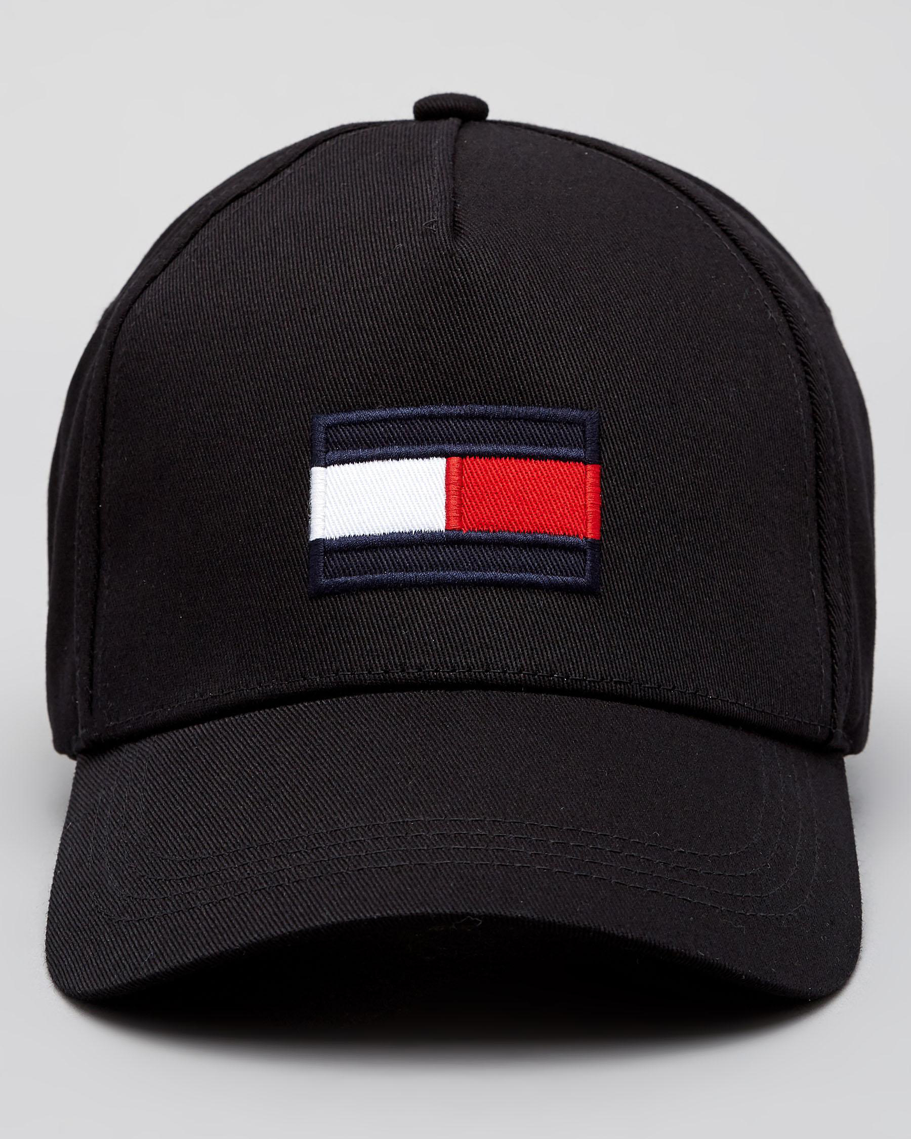 Tommy Hilfiger Big Flag Cap In Black - Shipping & Easy - City United States
