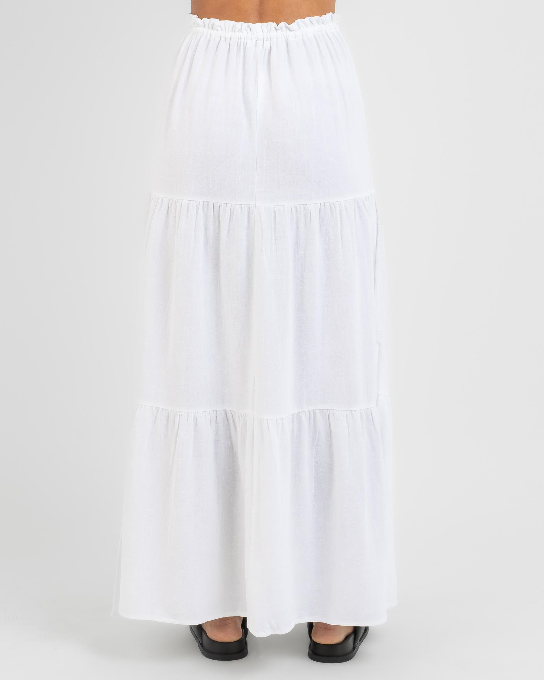 Mooloola Capeside Maxi Skirt In White - Fast Shipping & Easy Returns ...