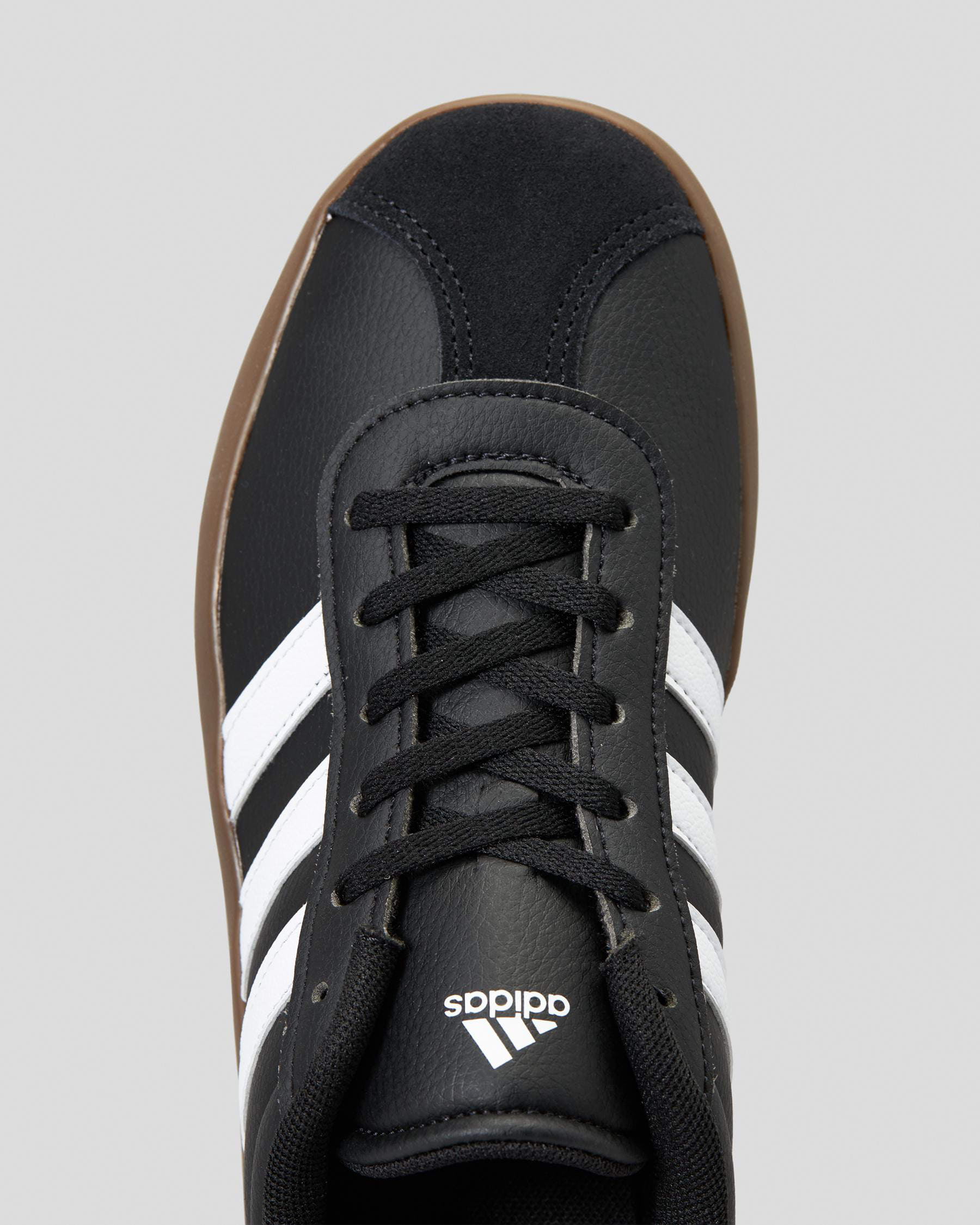 Adidas Boys' VL Court 3.0 Shoes In Core Black/ftwr White/gum 5 - Fast ...