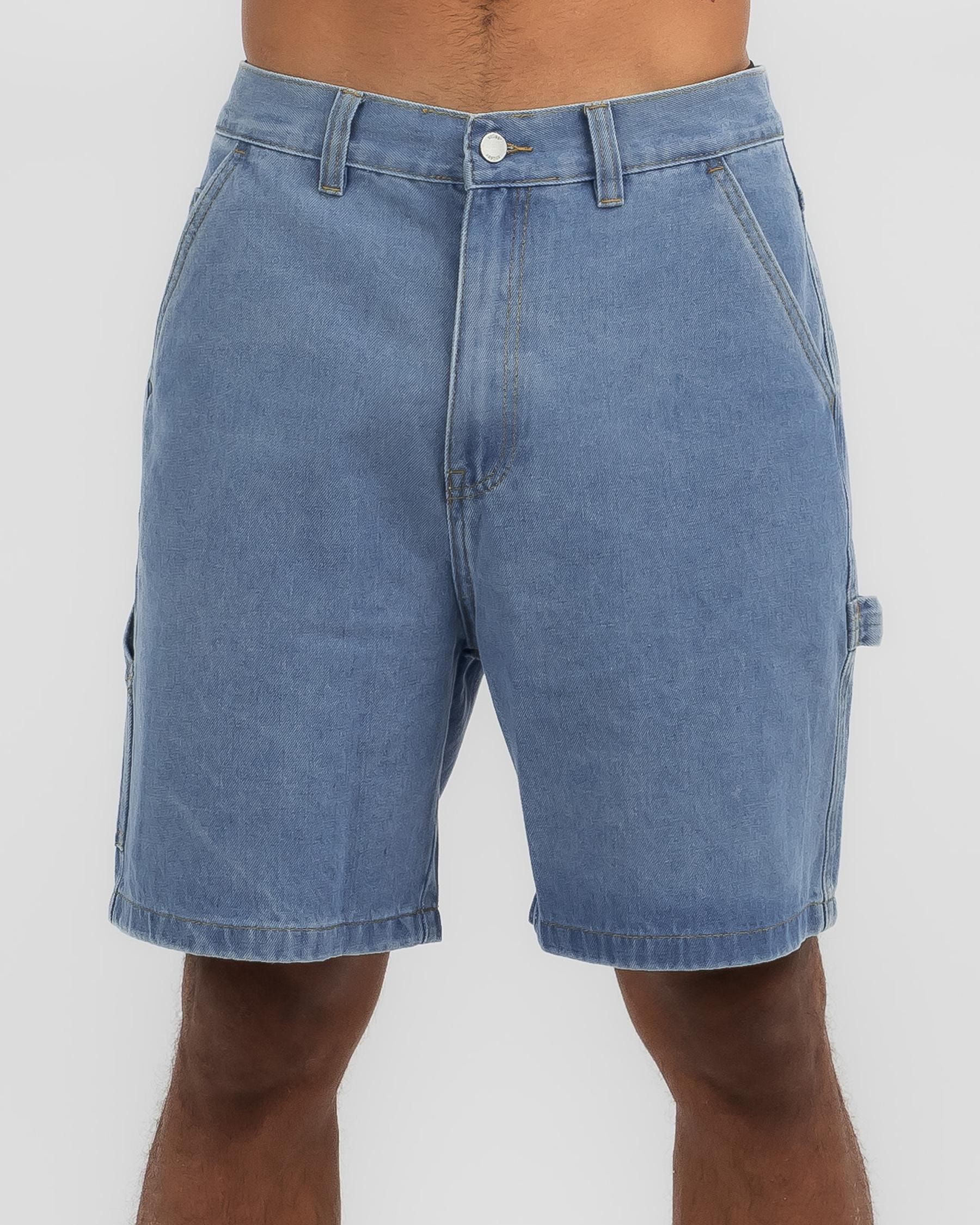 Shop Stussy Carpenter Shorts In Mid Blue - Fast Shipping & Easy Returns ...