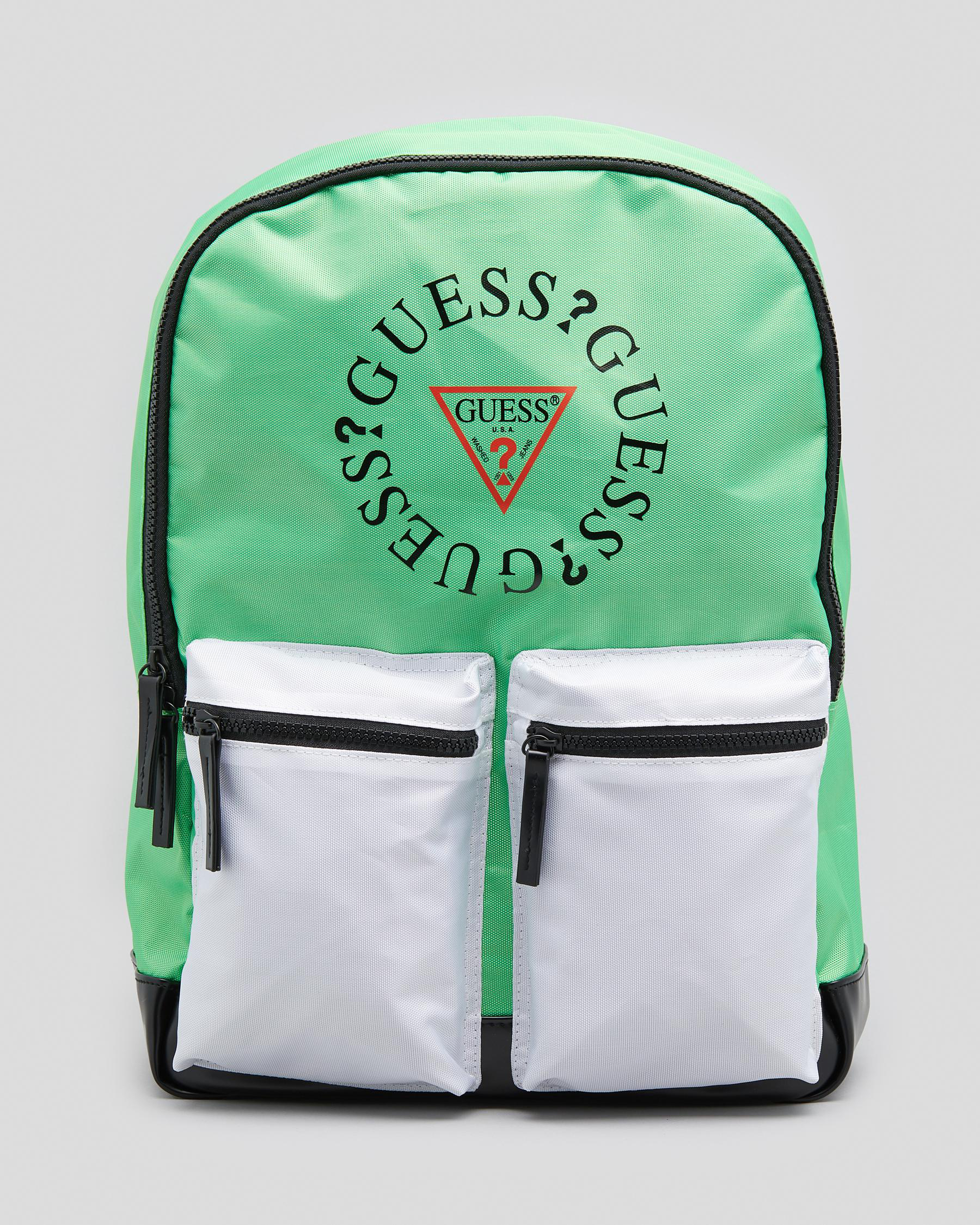 Shop GUESS Jeans Duo Backpack In Gecko Green Fast Shipping & Easy Returns City Beach Australia
