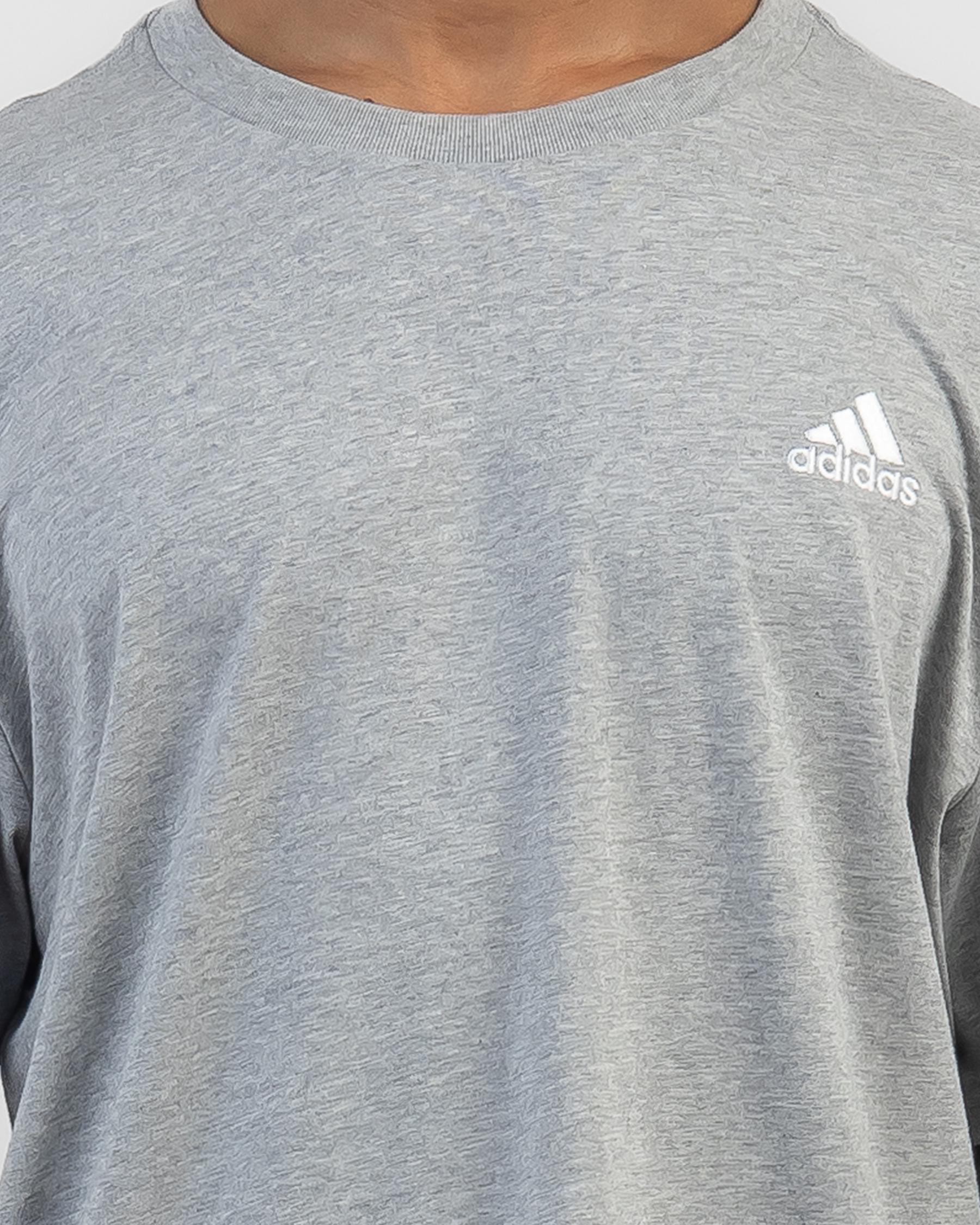 Shop adidas Small Logo T-Shirt In Medium Grey Heather - Fast Shipping ...