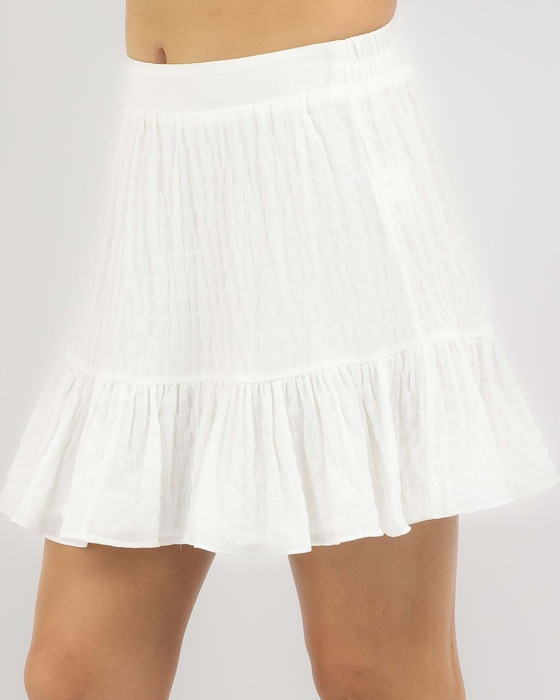 Shop Mooloola Maisy Skirt In White - Fast Shipping & Easy Returns ...