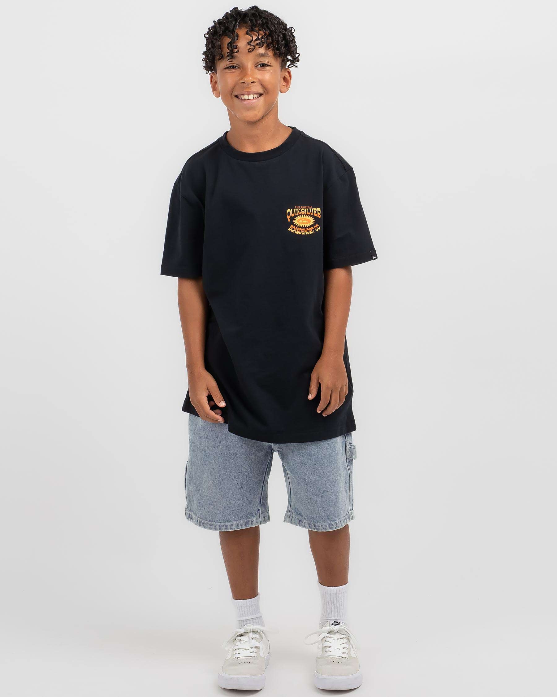 Quiksilver Boys' Highlite Reel T-Shirt In Black - Fast Shipping & Easy ...