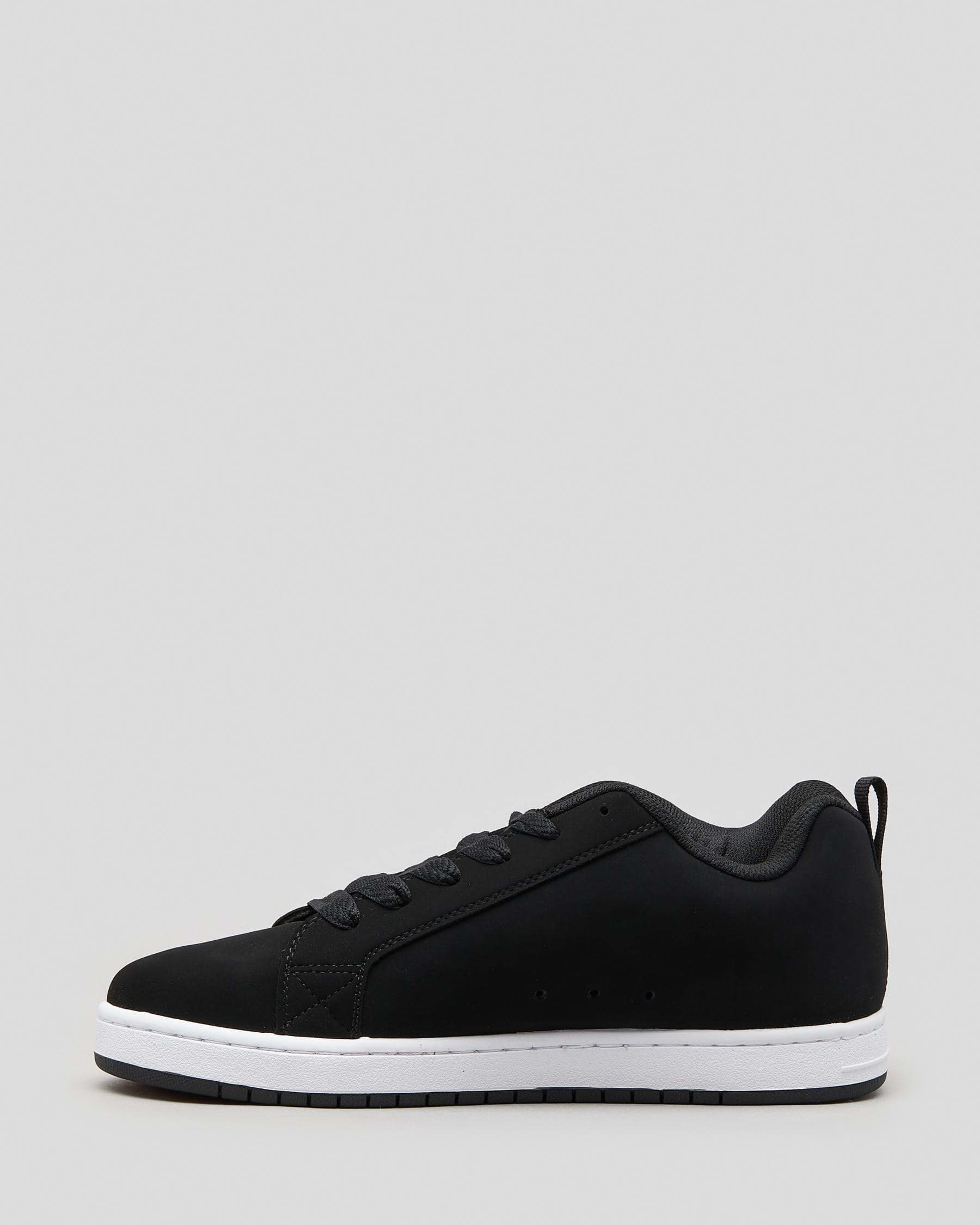 DC Shoes Court Graffik Shoes In Black/denim - Fast Shipping & Easy ...