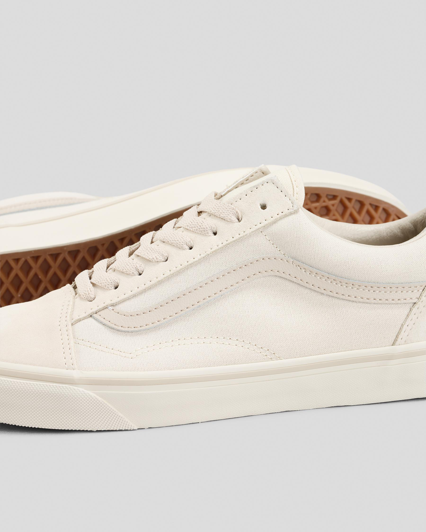 Vans Old Skool Shoes In Pop Marshmallow - FREE* Shipping