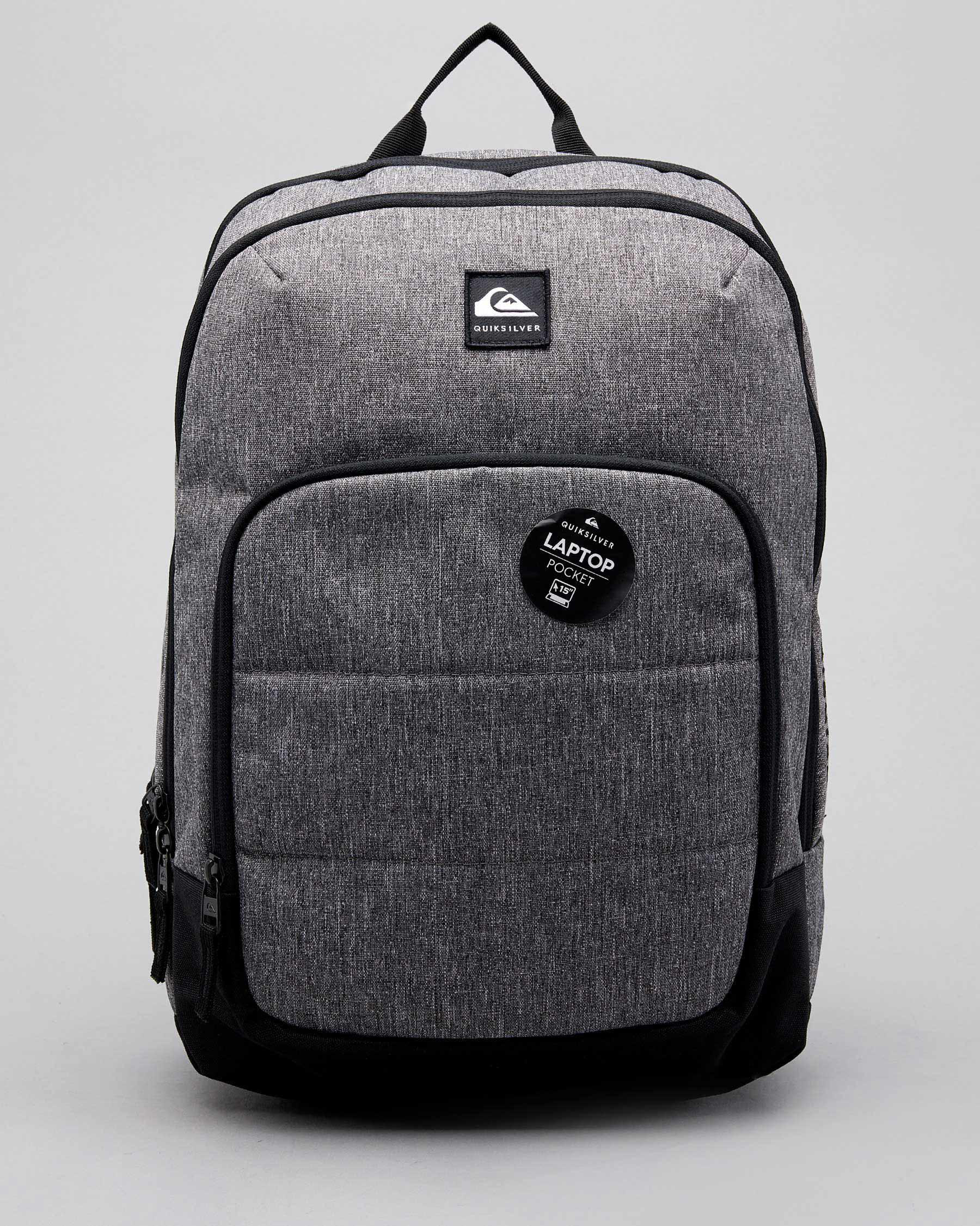 Quiksilver Burst Backpack In Light Grey Heather Fast Shipping & Easy Returns City Beach