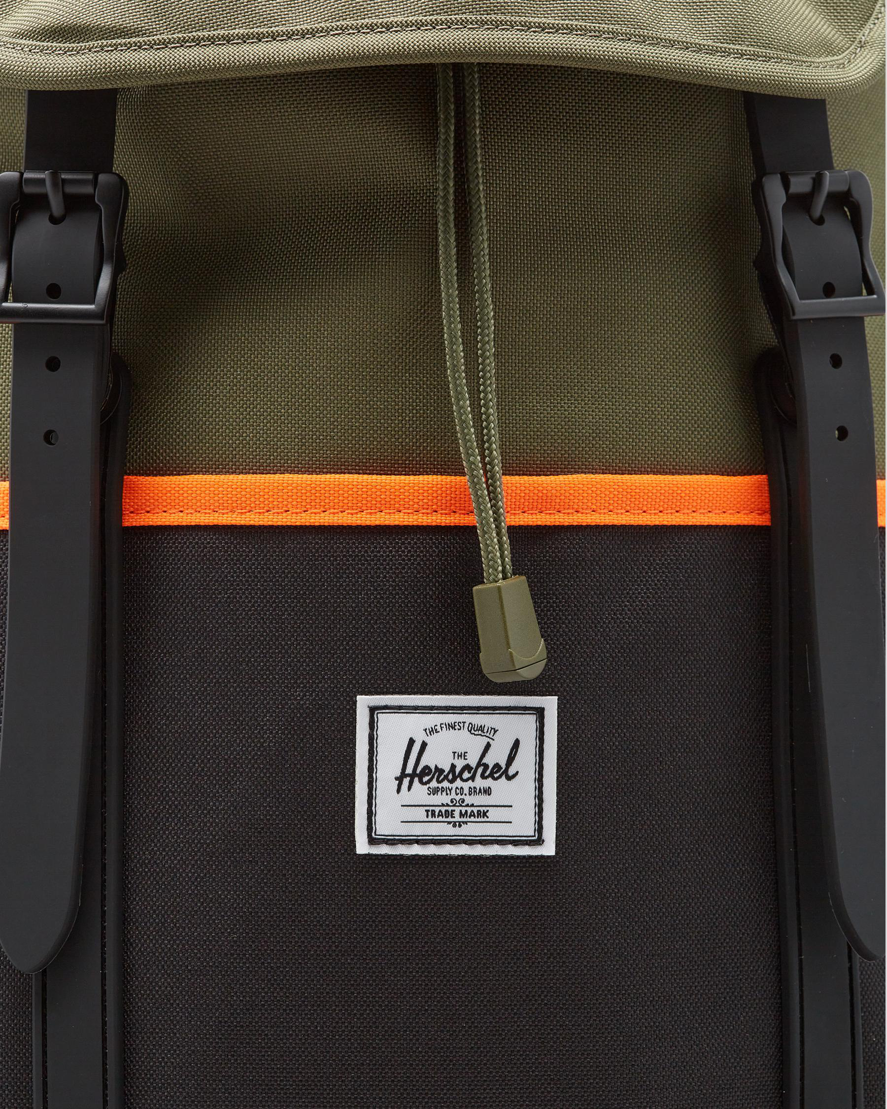 Shop Herschel Retreat Pro Backpack In Ivy Grn/black/shocking Org Fast