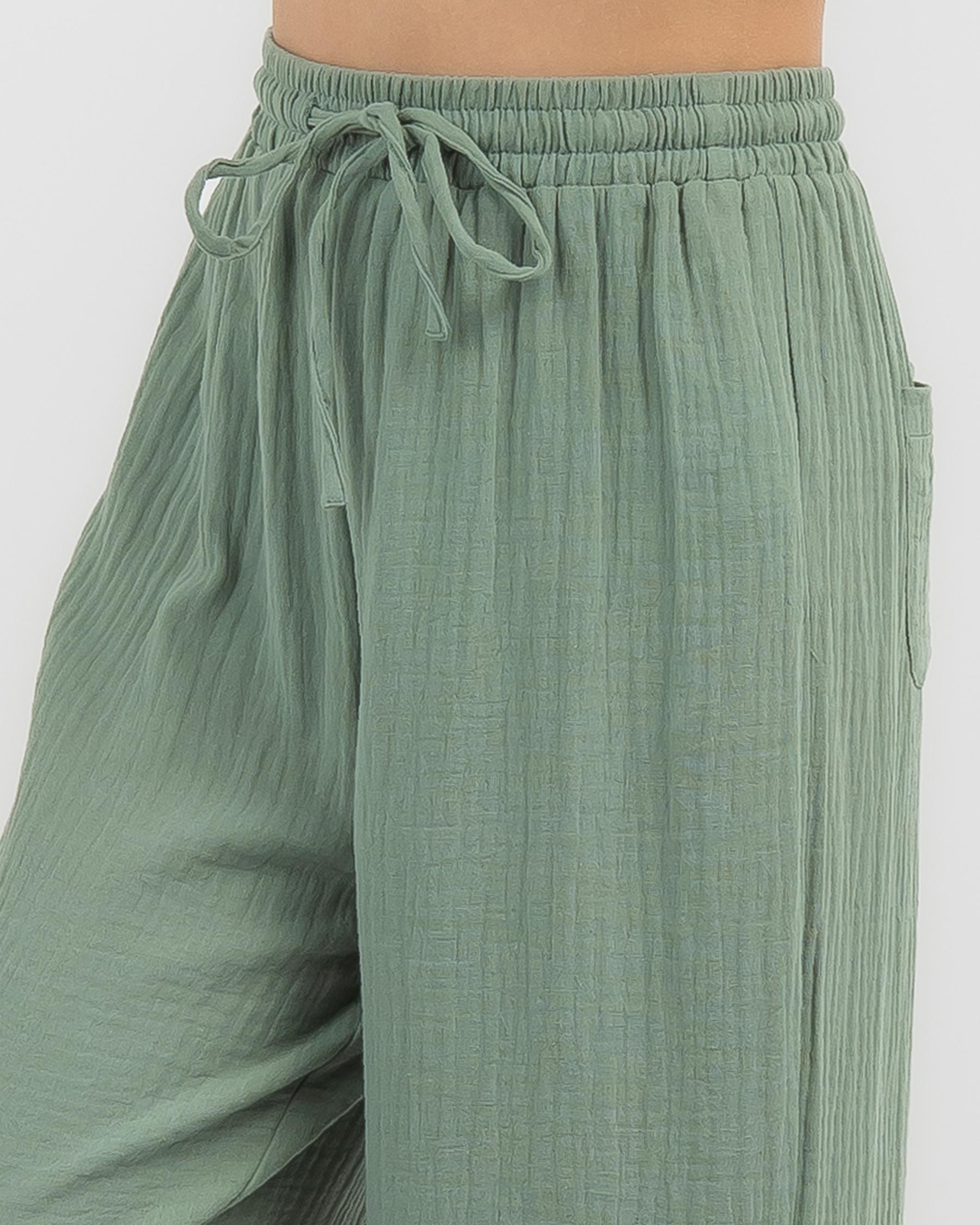 Zoya Vegan Silk Beach Pants Orange