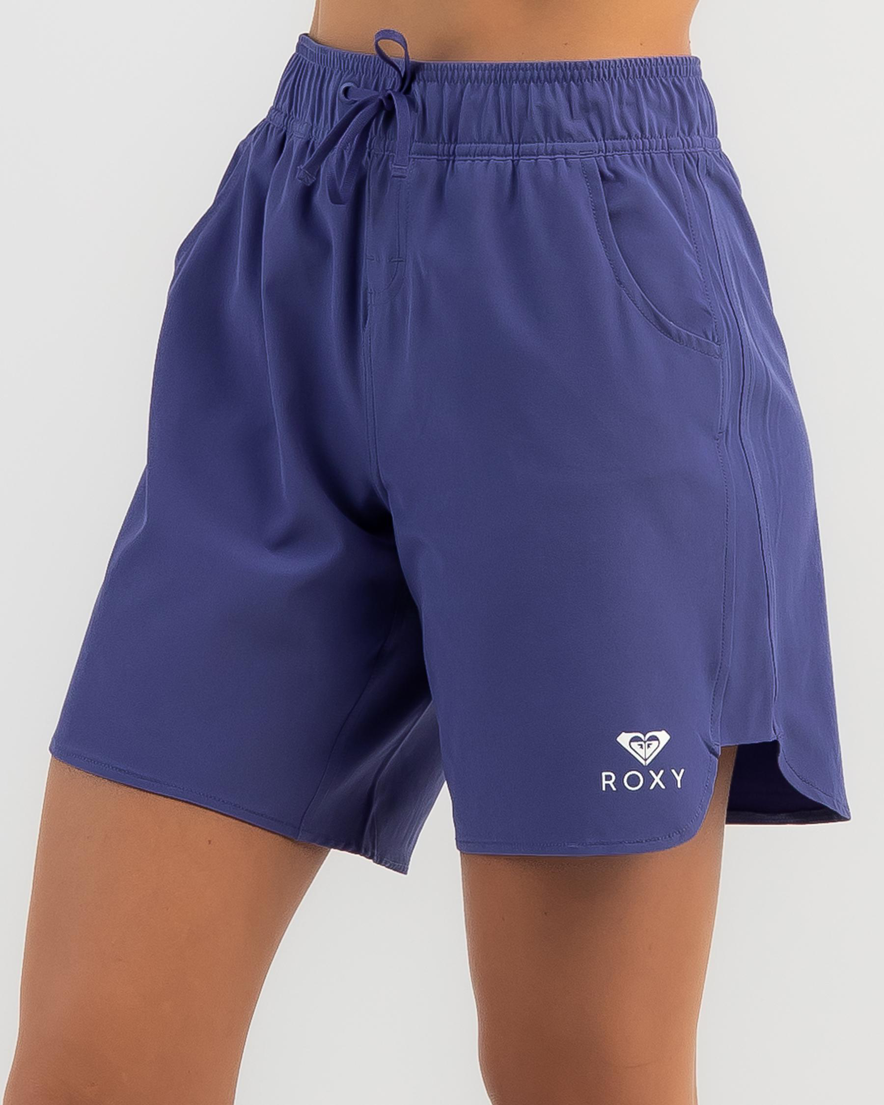 Shop Roxy Wave Eco Board Shorts In Marlin Fast Shipping & Easy