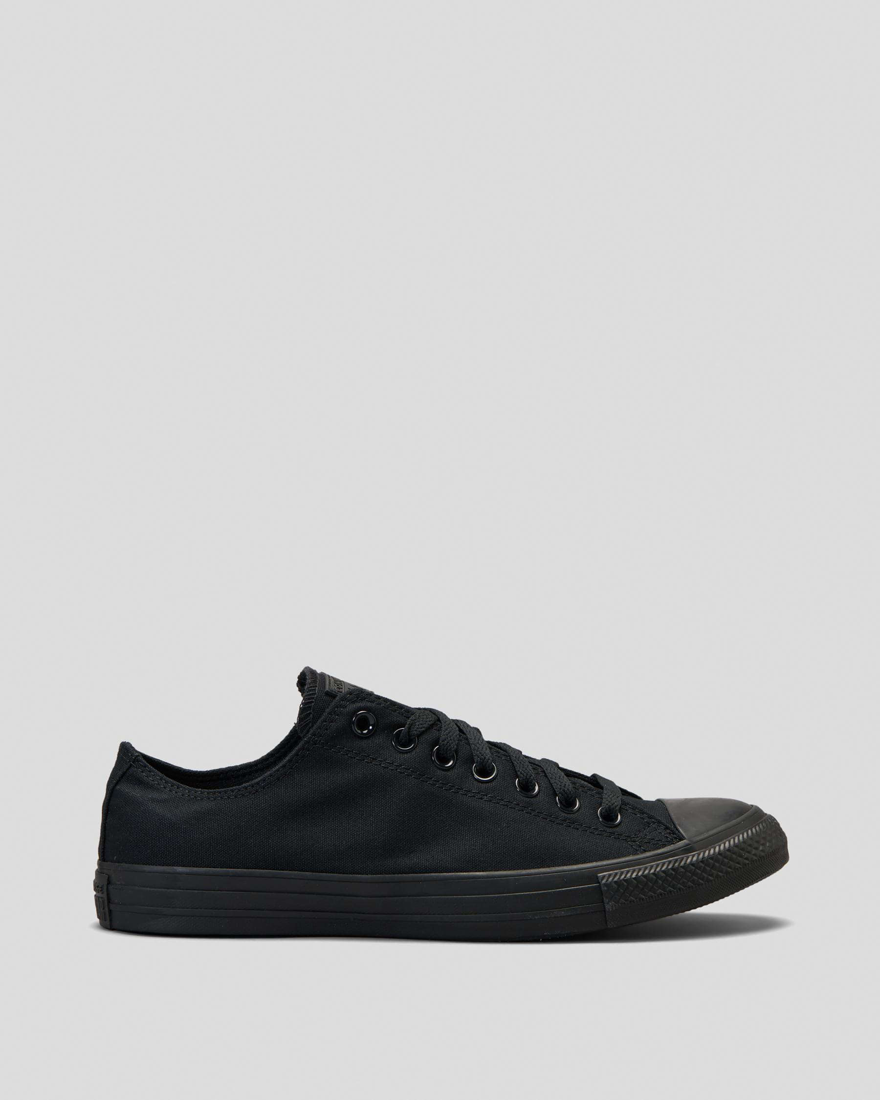Converse Chuck Taylor All Star Lo-Cut Shoes In Black - Fast Shipping ...