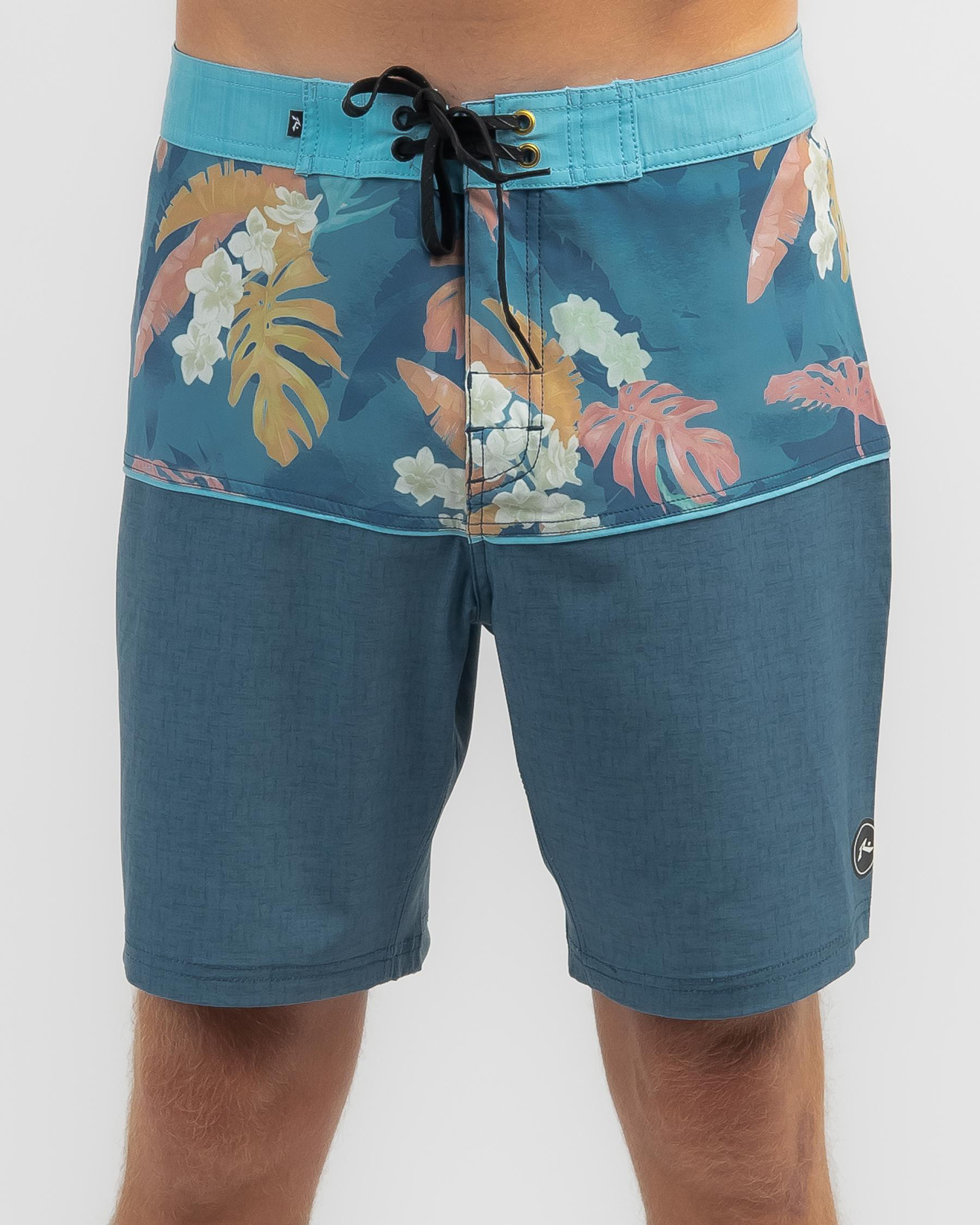 Shop Rusty Tic Tac Board Shorts In China Blue - Fast Shipping & Easy ...