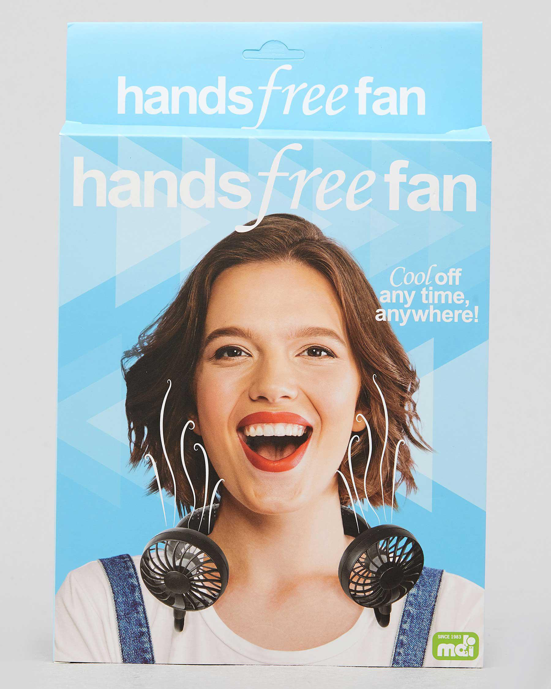 Get It Now Hands Free Fan In Black Fast Shipping & Easy Returns