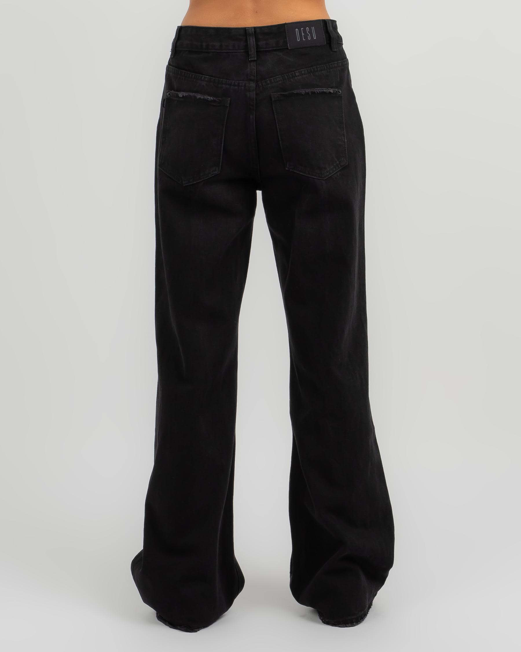 DESU Eden Jeans In Washed Black - FREE* Shipping & Easy Returns - City  Beach United States