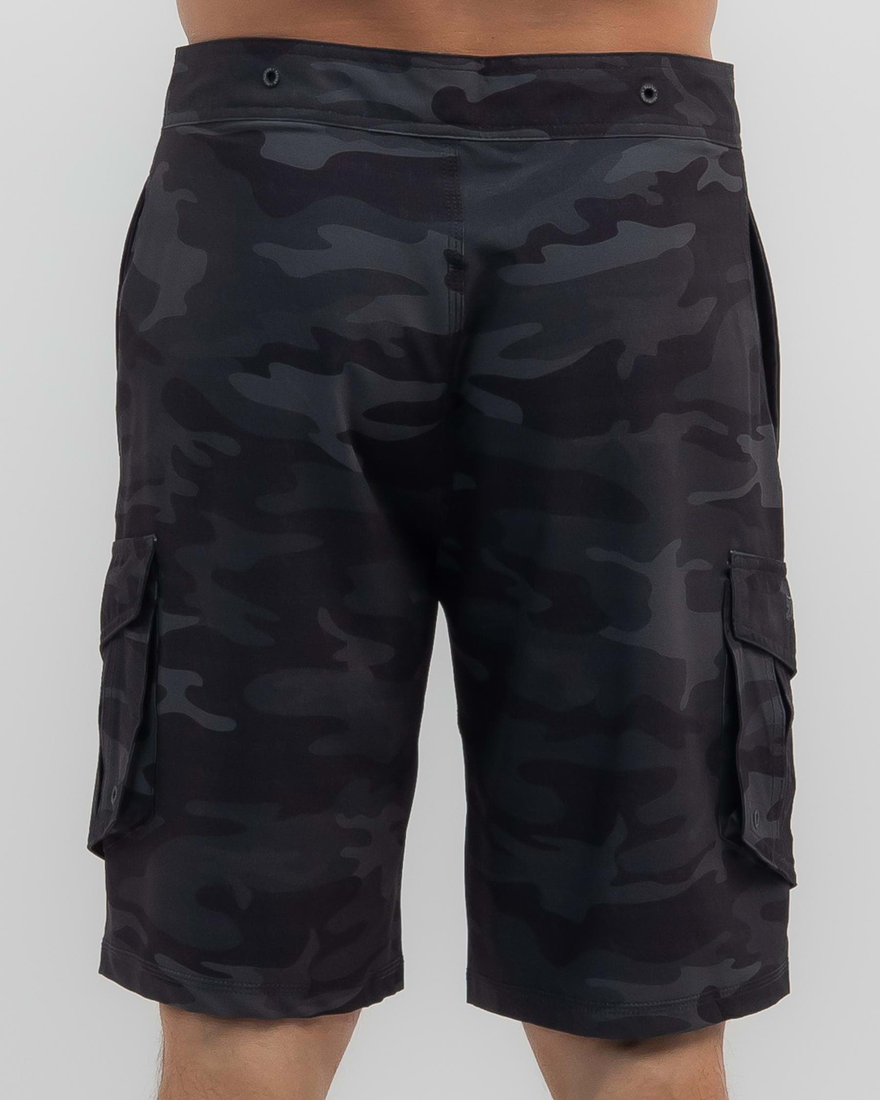 Dexter Mission Board Shorts In Black - Fast Shipping & Easy Returns ...