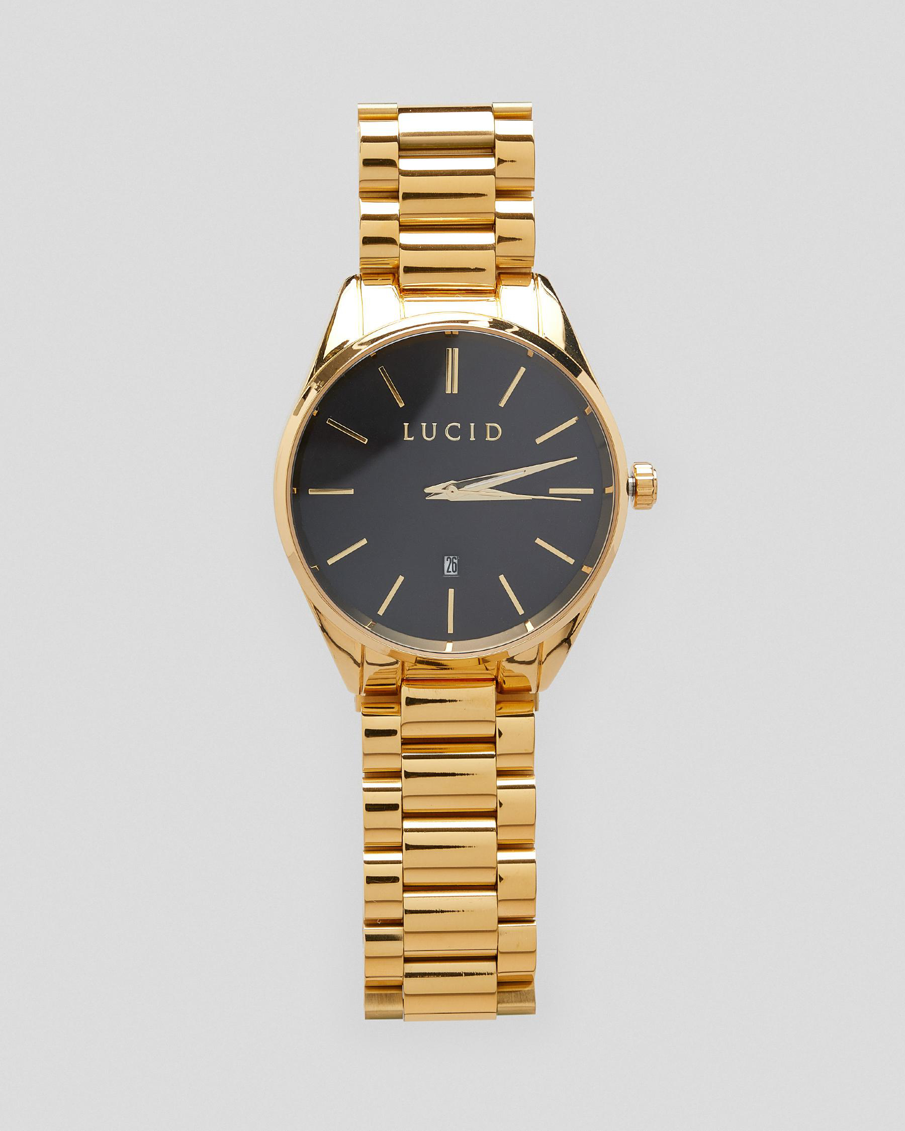 Shop Lucid Century Watch In Gold/black Fast Shipping & Easy Returns City Beach Australia