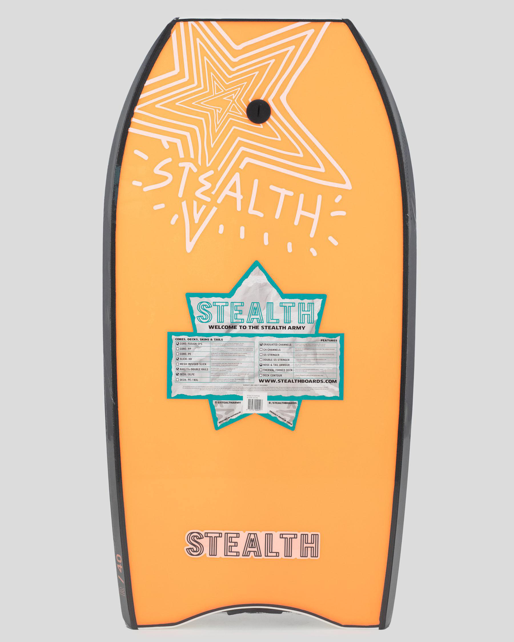 Stealth Raptor 40" Bodyboard In White City Beach Australia