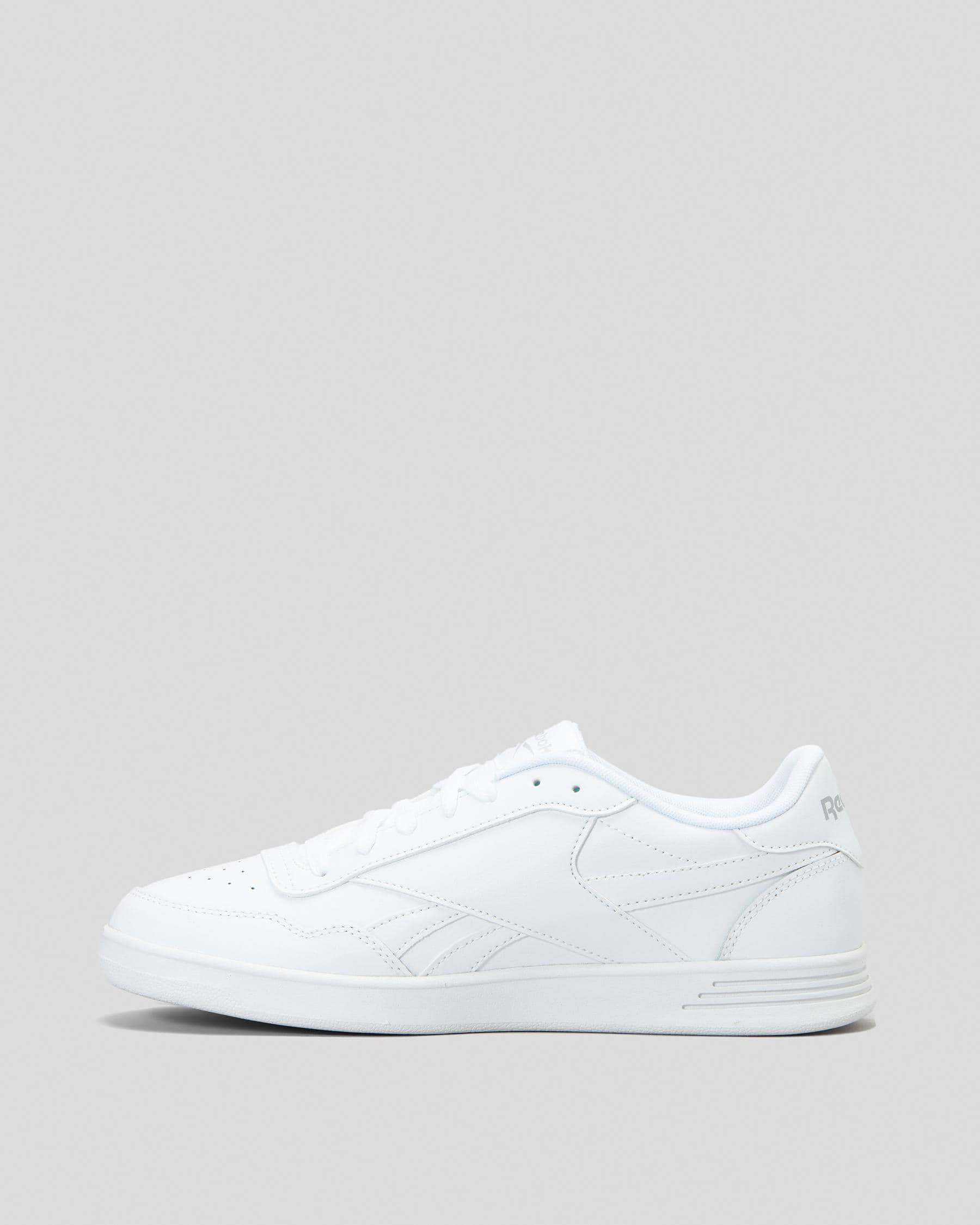 Reebok Womens Court Advance Shoes In Ftwwht/ftwwht - Fast Shipping ...