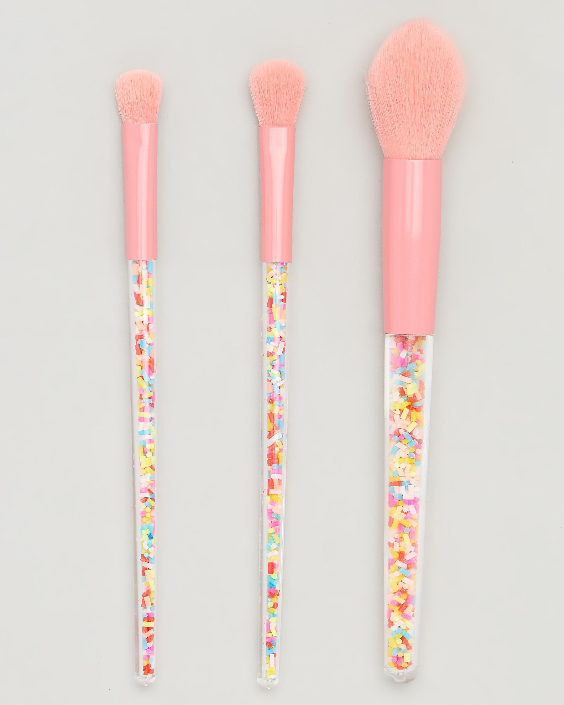 Shop Mooloola Sprinkle Makeup Brush Set In Pink Fast Shipping & Easy