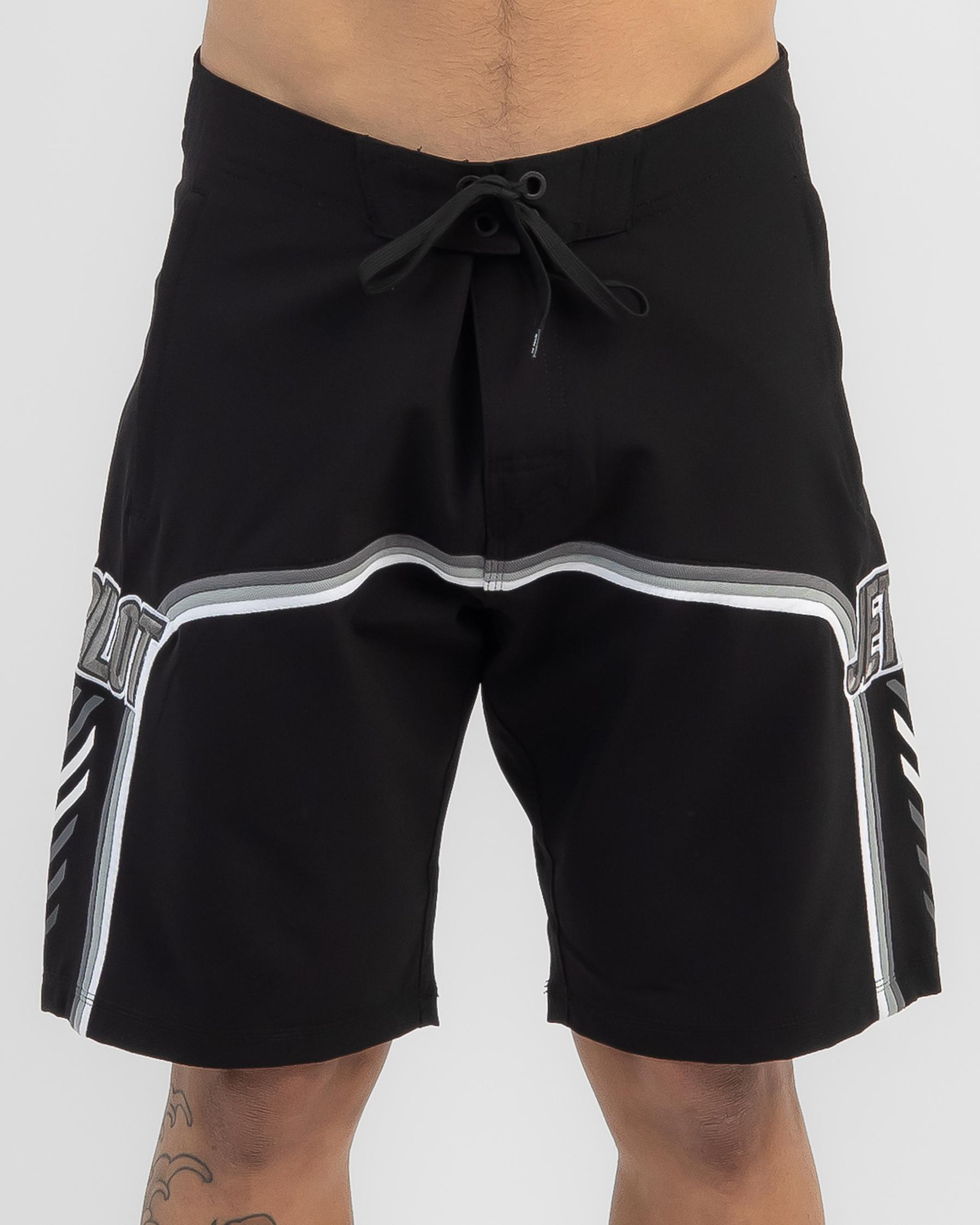 Shop Jetpilot F4 Board Shorts In Black/white Fast Shipping & Easy