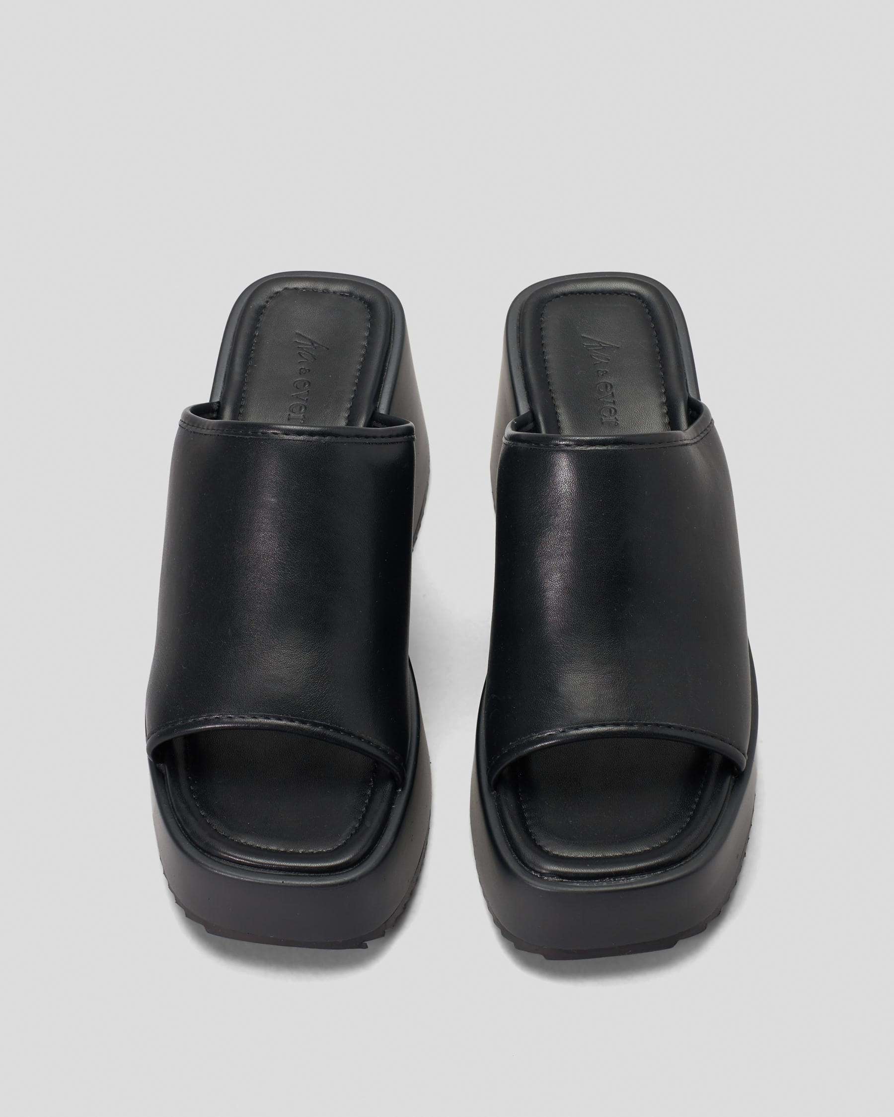Shop Ava And Ever Wyatt Flatform Shoes In Black - Fast Shipping & Easy ...