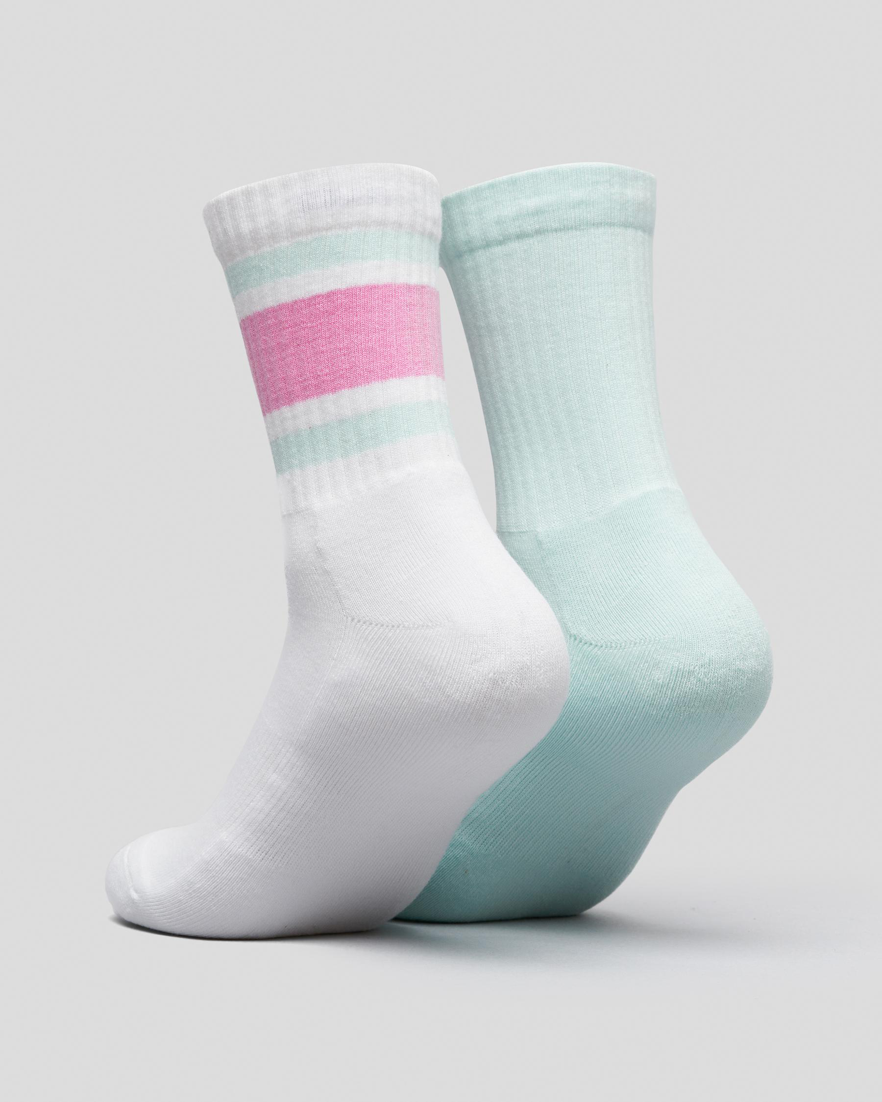 Shop Champion Womens Mixed Crew Sock Pack In White/seoul Soul/blind ...