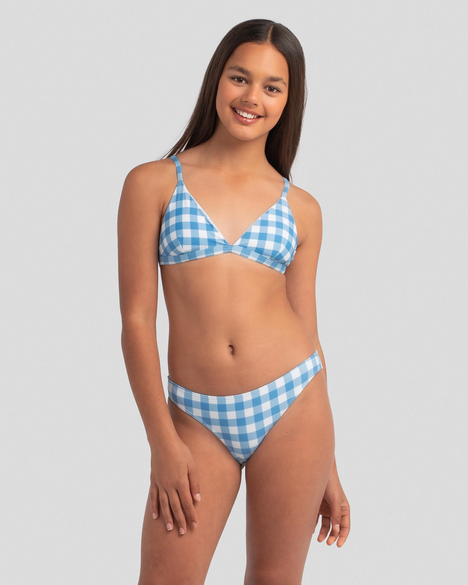 Topanga Girls' Dion Bikini Set In Blue City Beach New Zealand