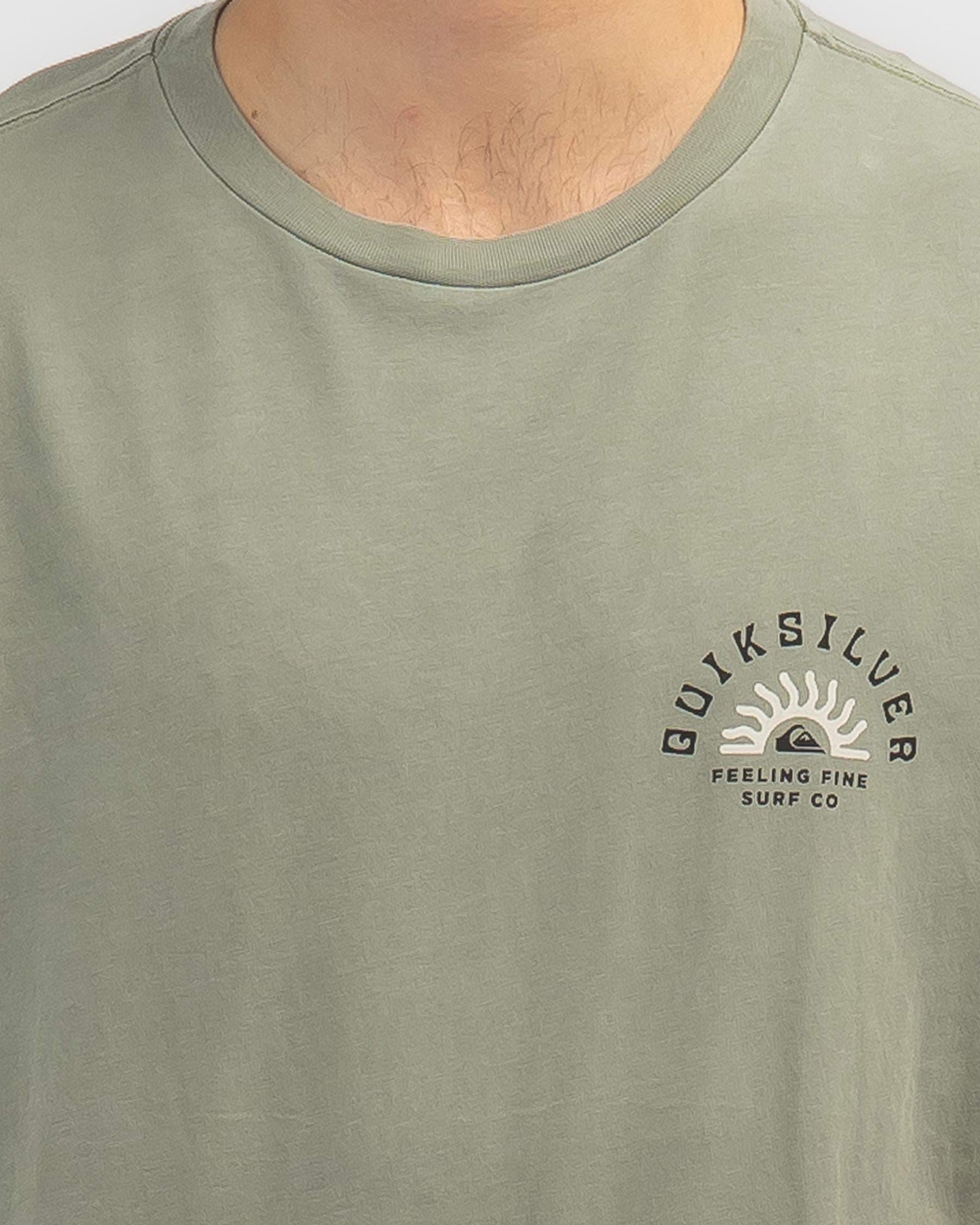 Quiksilver QS State of Mind T-Shirt In Iceberg Green - Fast Shipping ...