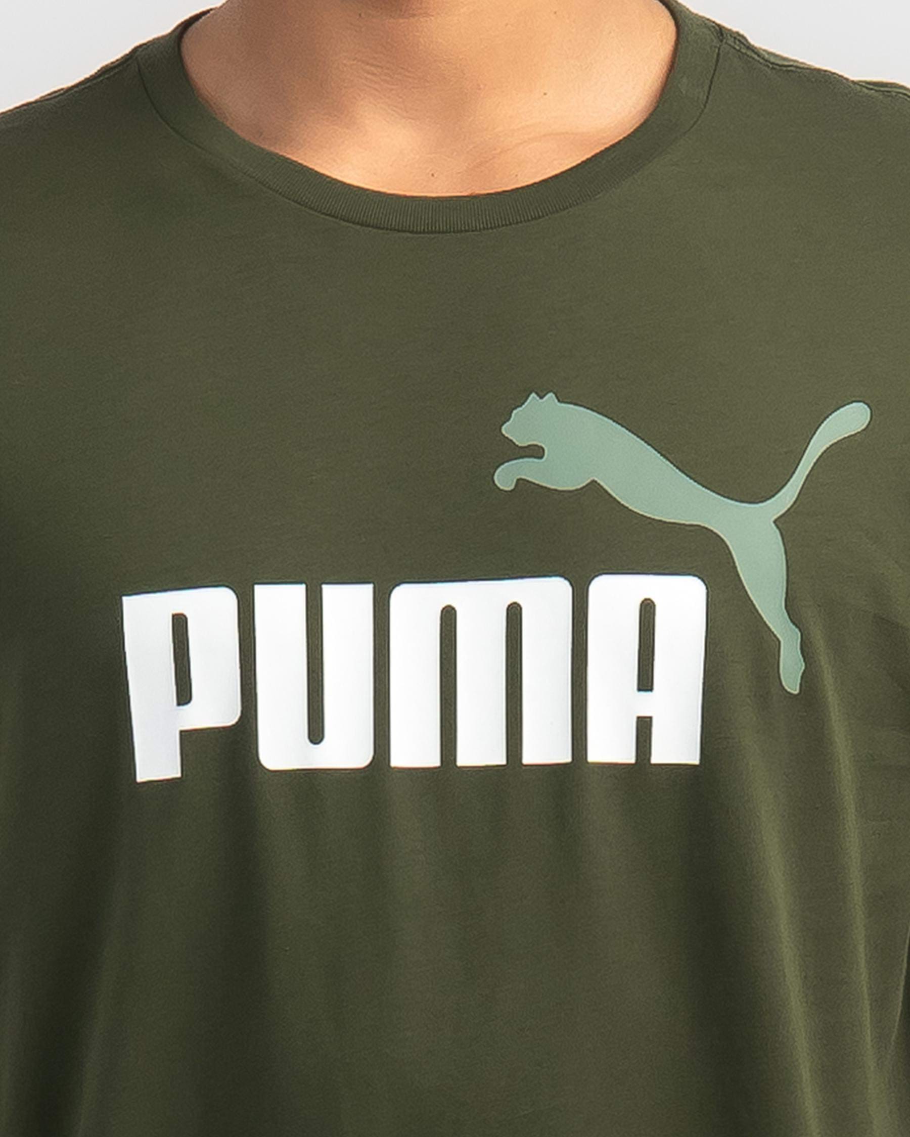 Puma ESS+2 Col Logo T-Shirt In Myrtle - FREE* Shipping & Easy Returns -  City Beach United States