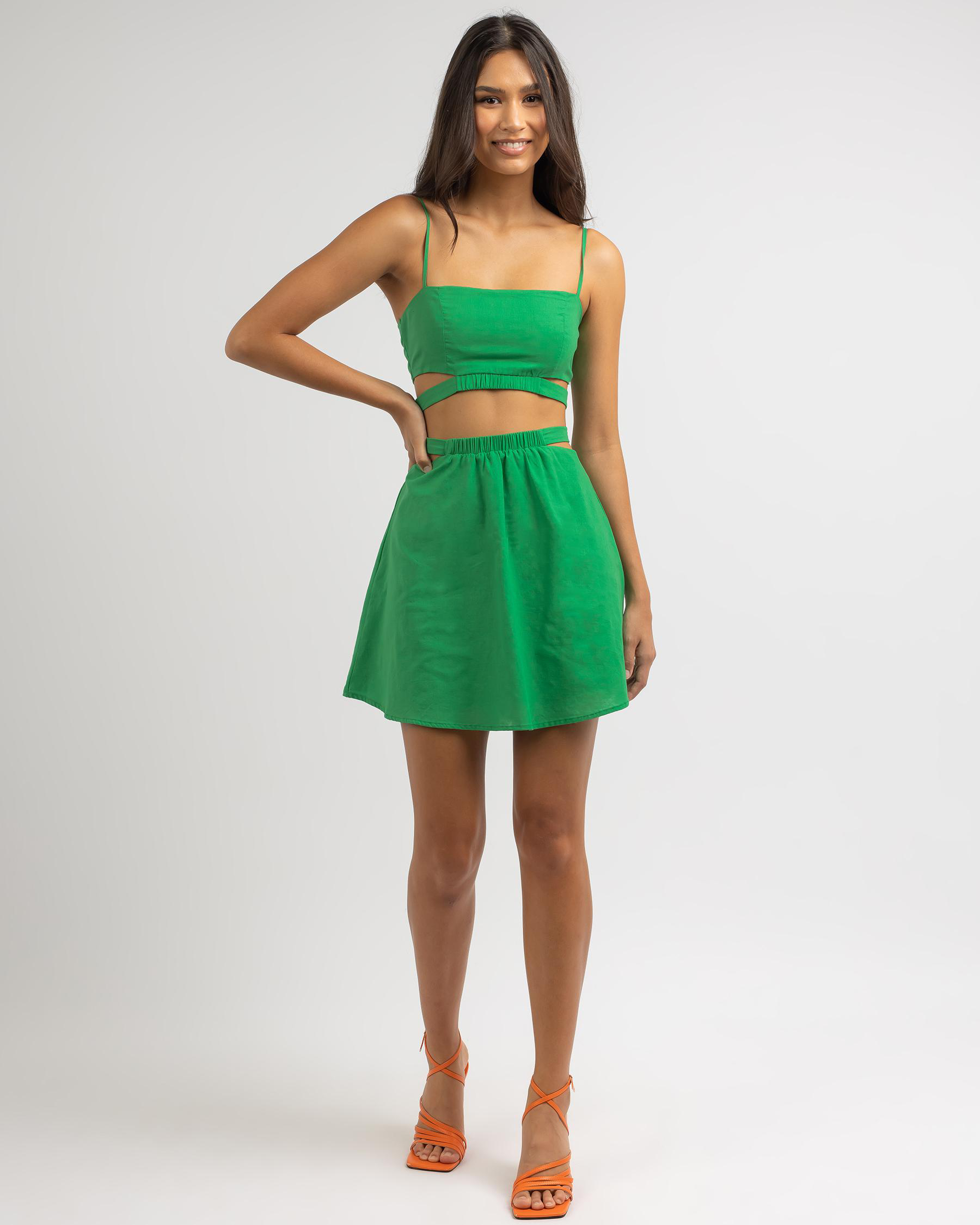 Shop Alive Girl PHOEBE TOP In Green - Fast Shipping & Easy Returns ...
