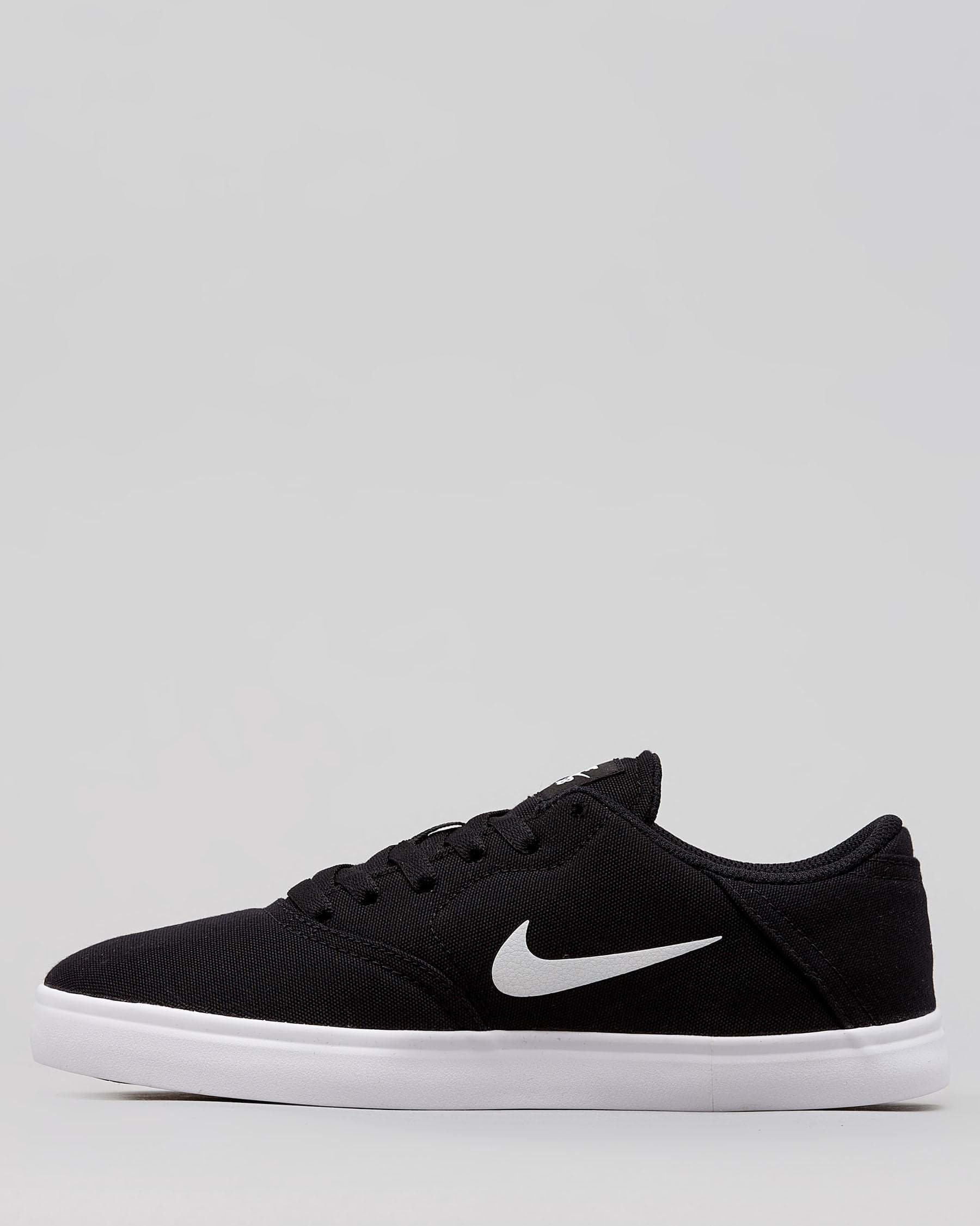 Shop Nike Boys' Check Shoes In Black/white - Fast Shipping & Easy ...