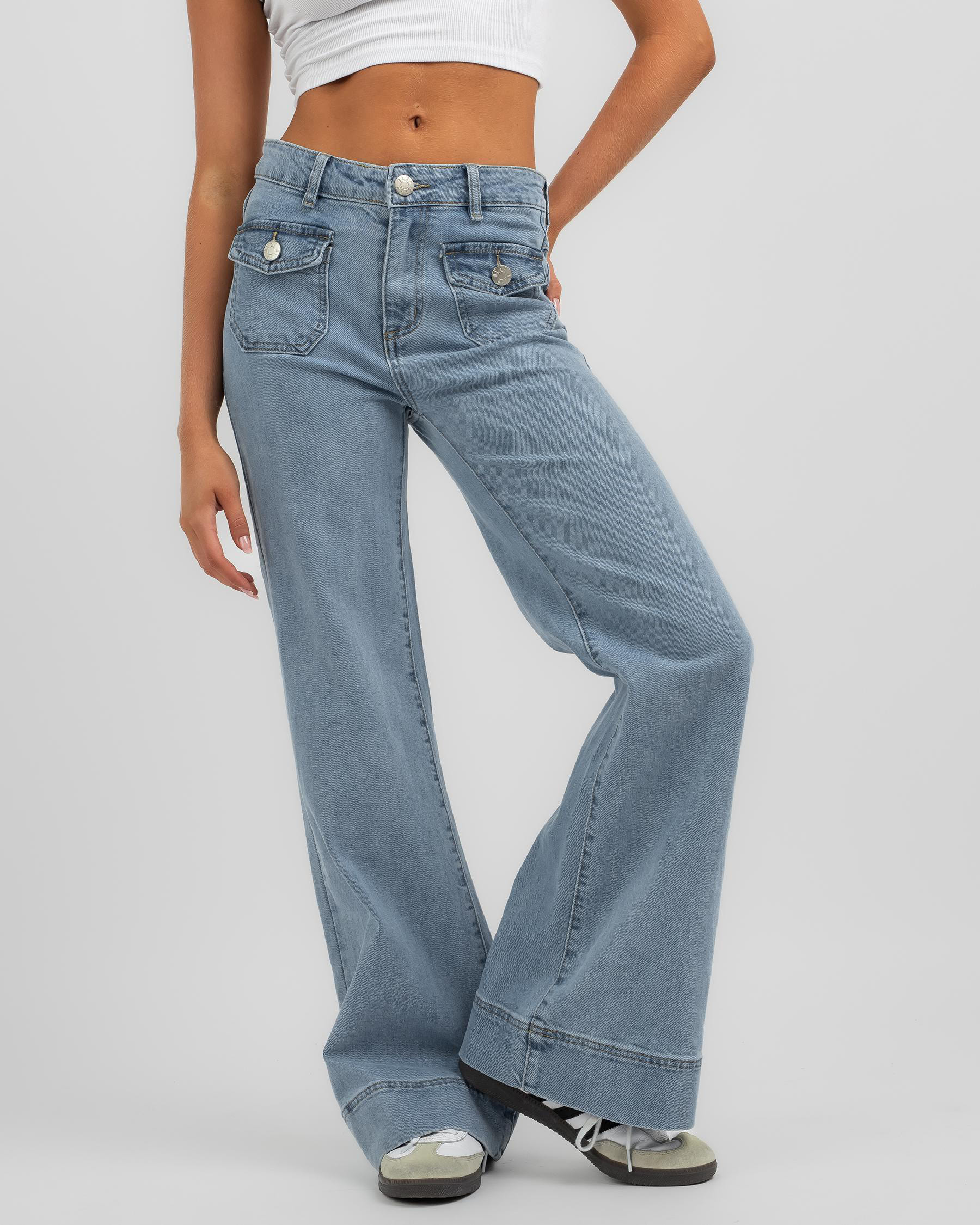 Shop DESU Woodstock Jeans In Light Mid - Fast Shipping & Easy Returns ...